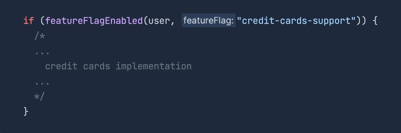 Typical feature flag usage.