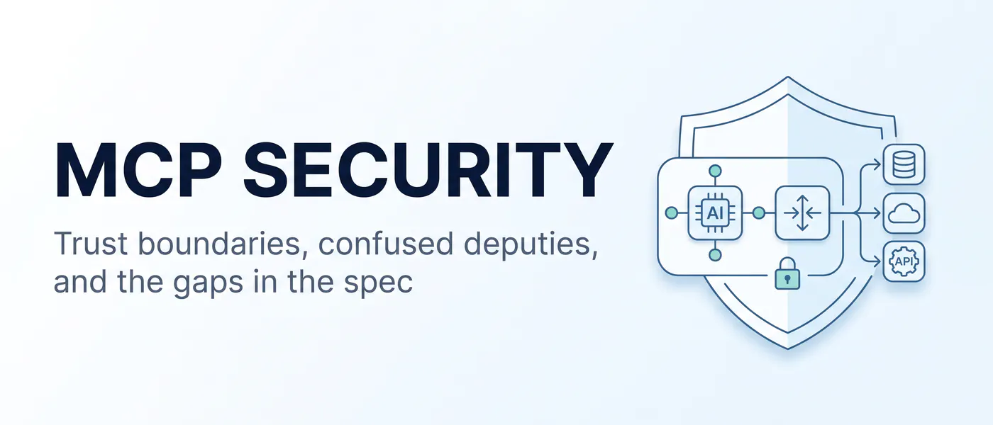 MCP Security: Trust Boundaries, Confused Deputies, and the Threats the Spec Won't Catch For You