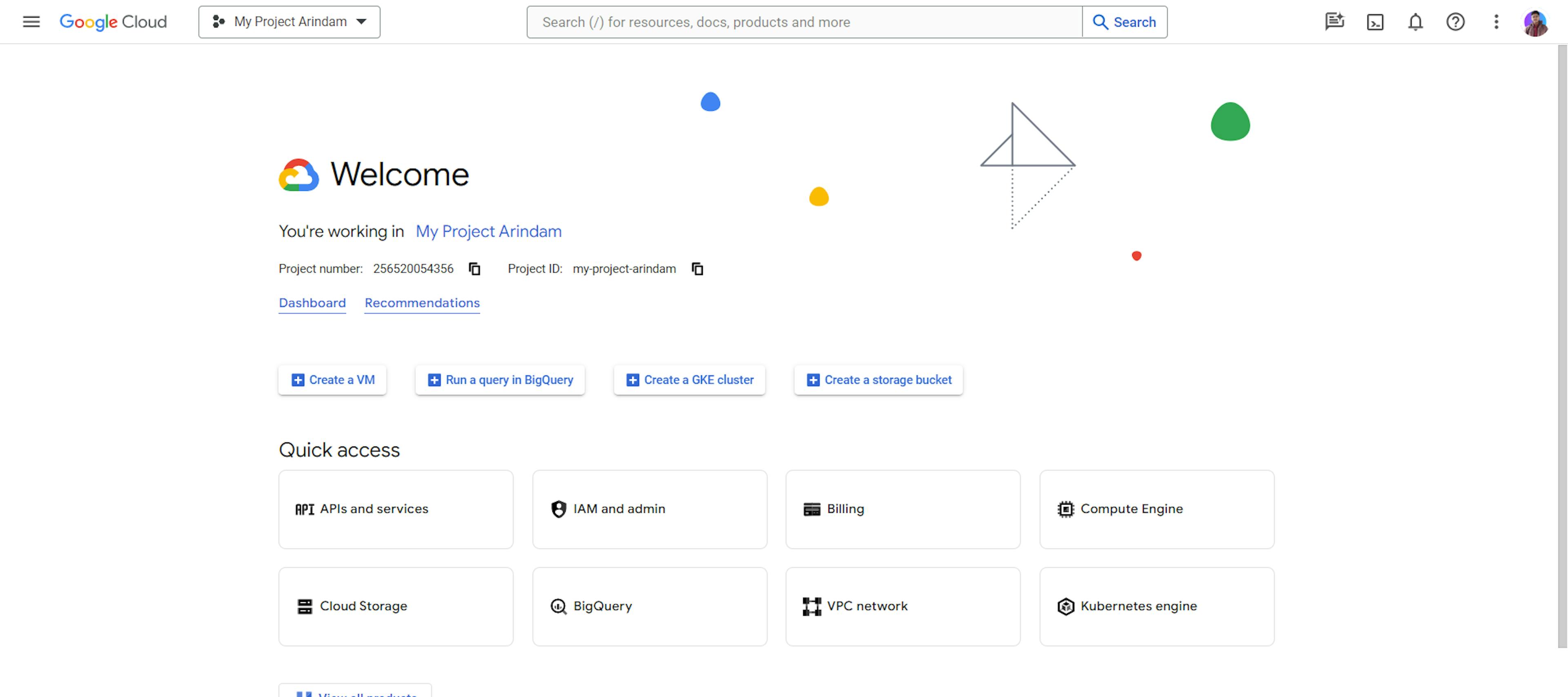 Console Google Cloud