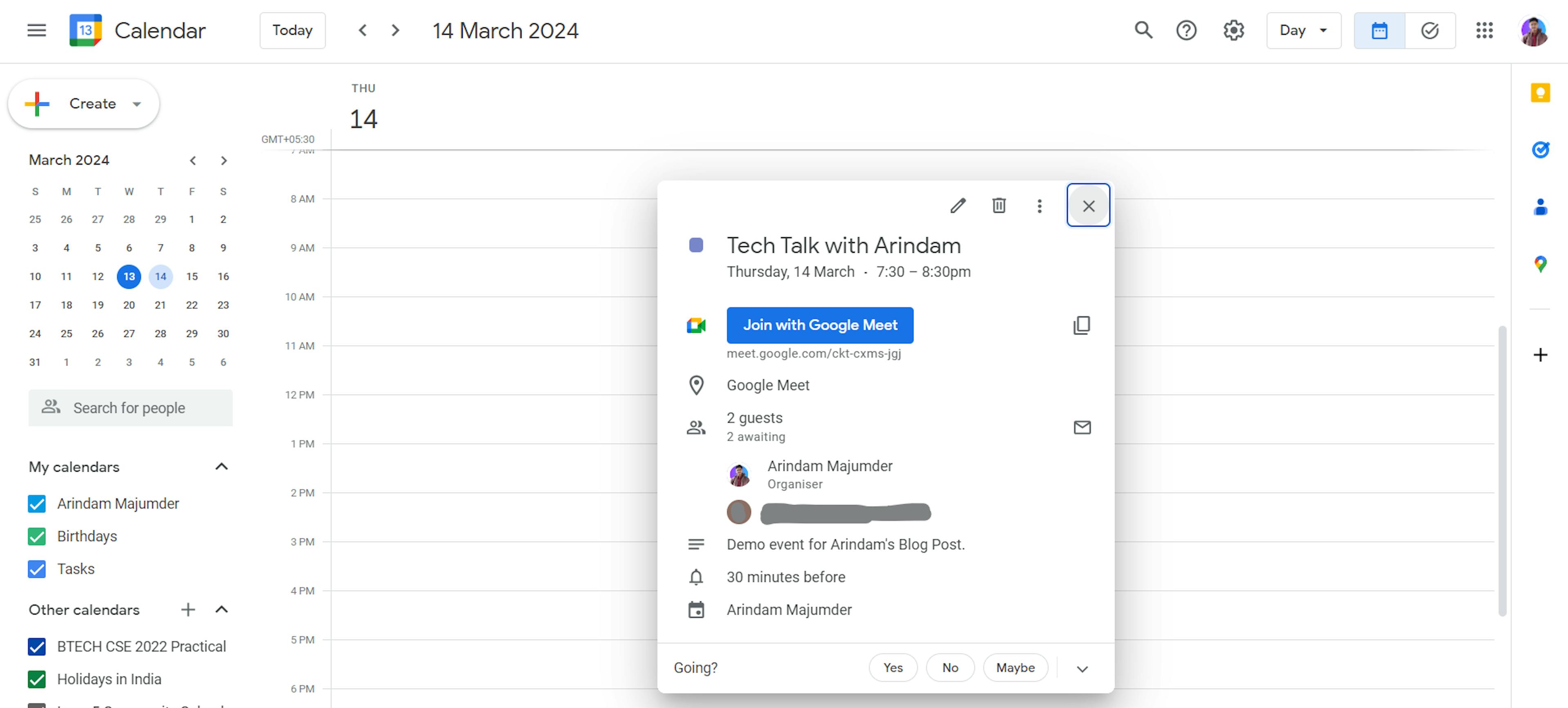 Google Agenda