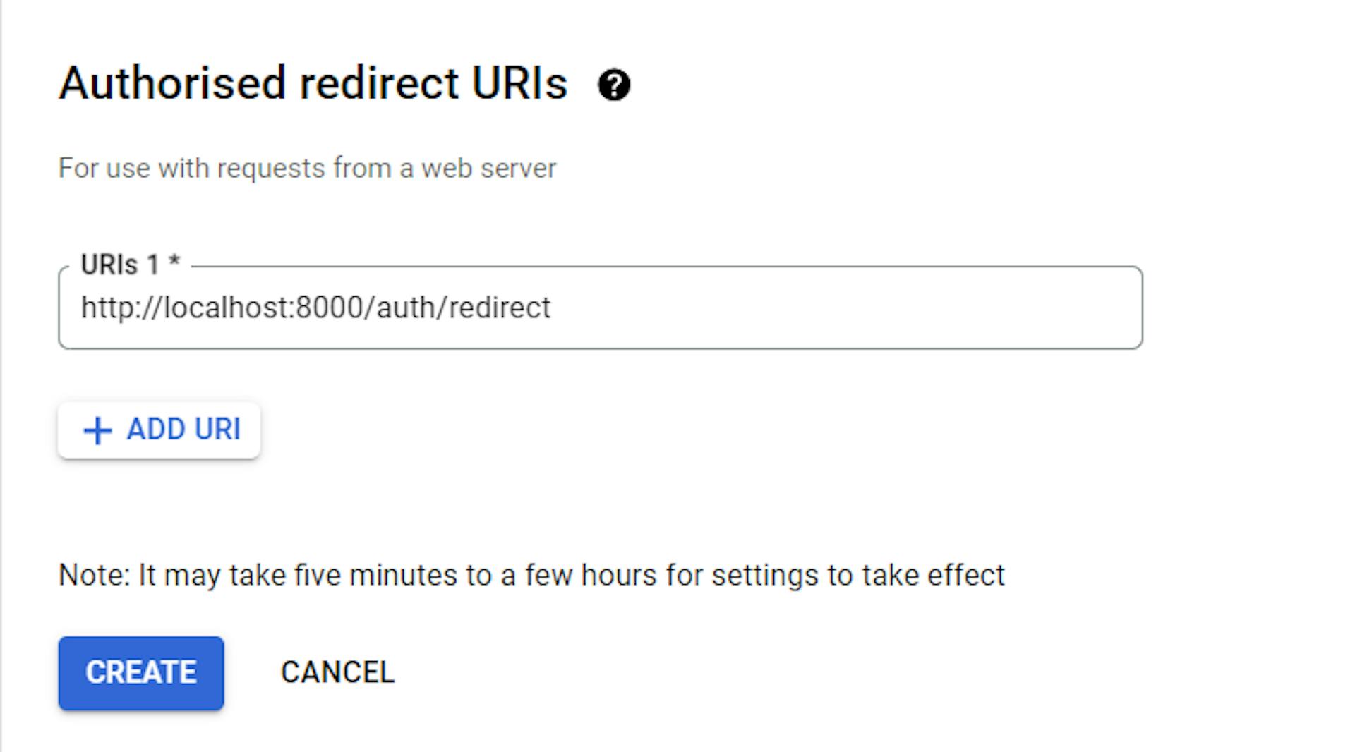 URL de redirection