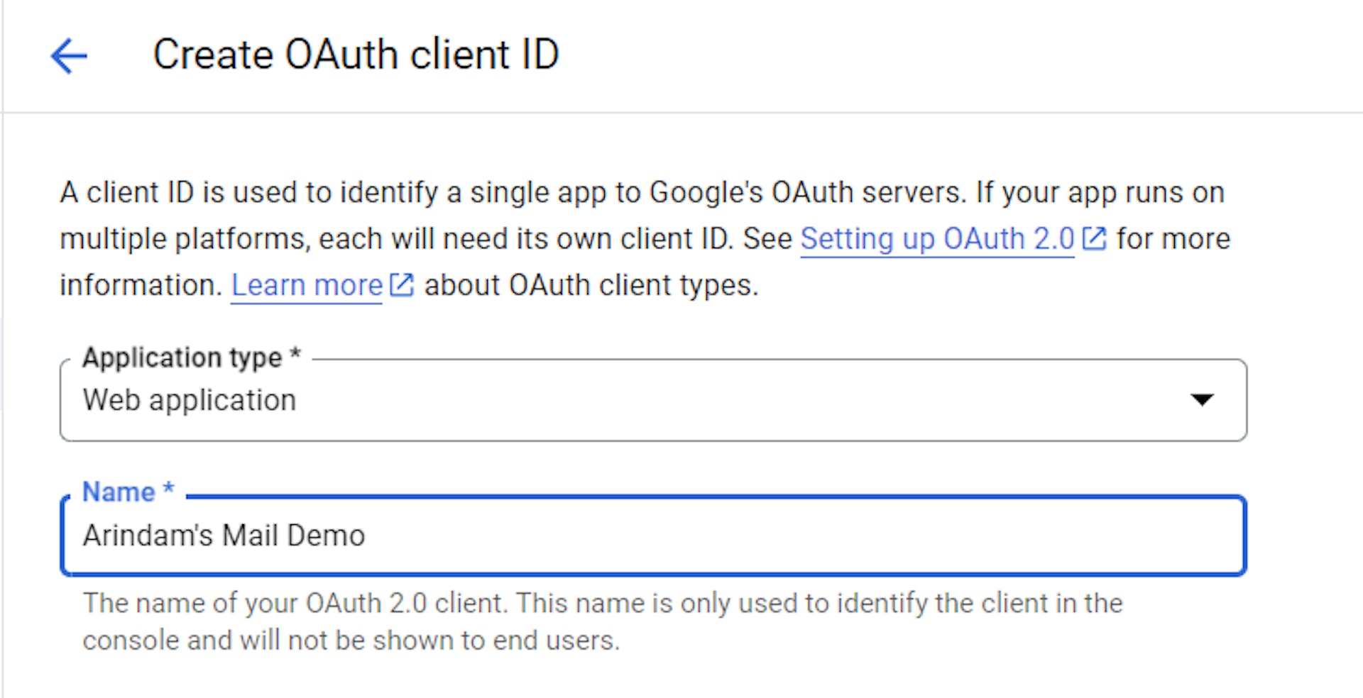 ID client OAuth