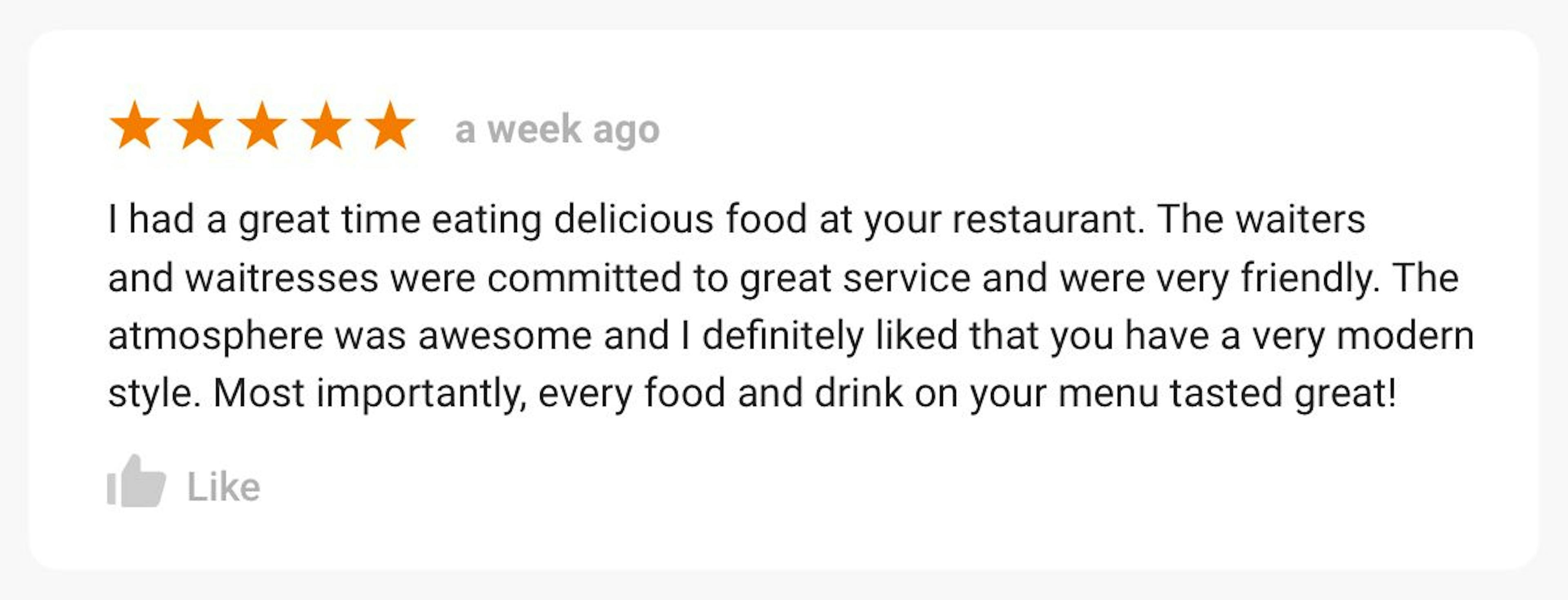 Review on Food Service