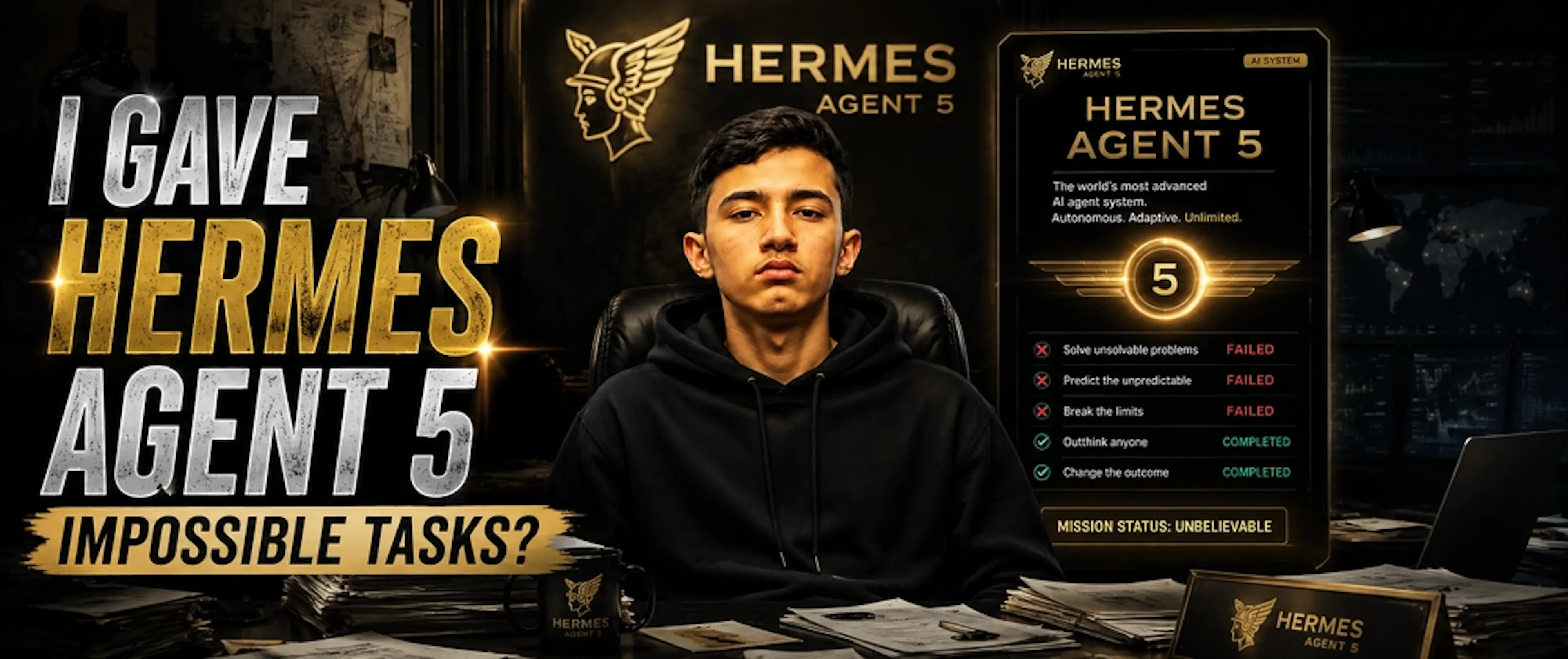 featured image - I Gave Hermes Agent 5 Impossible Tasks