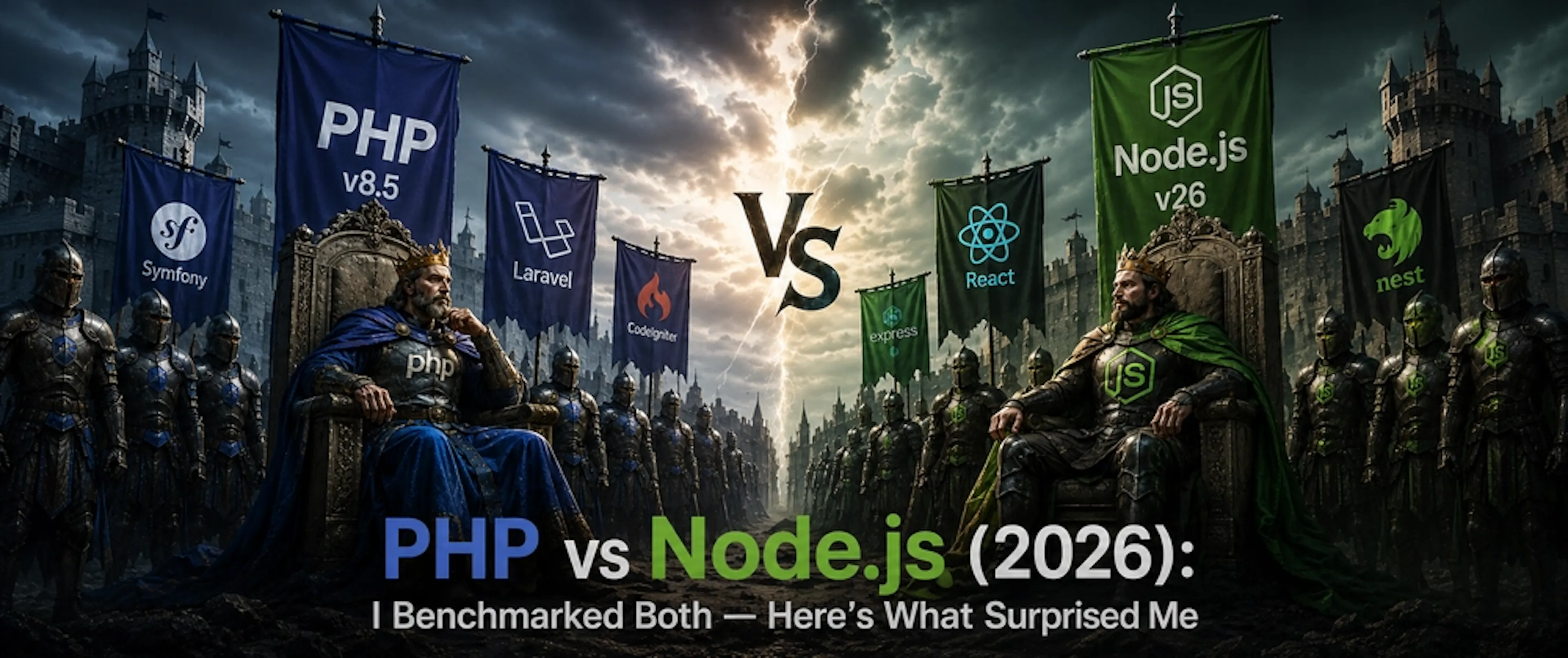 Benchmarking PHP 8.4 and Node.js 22 Across Real Backend Workloads