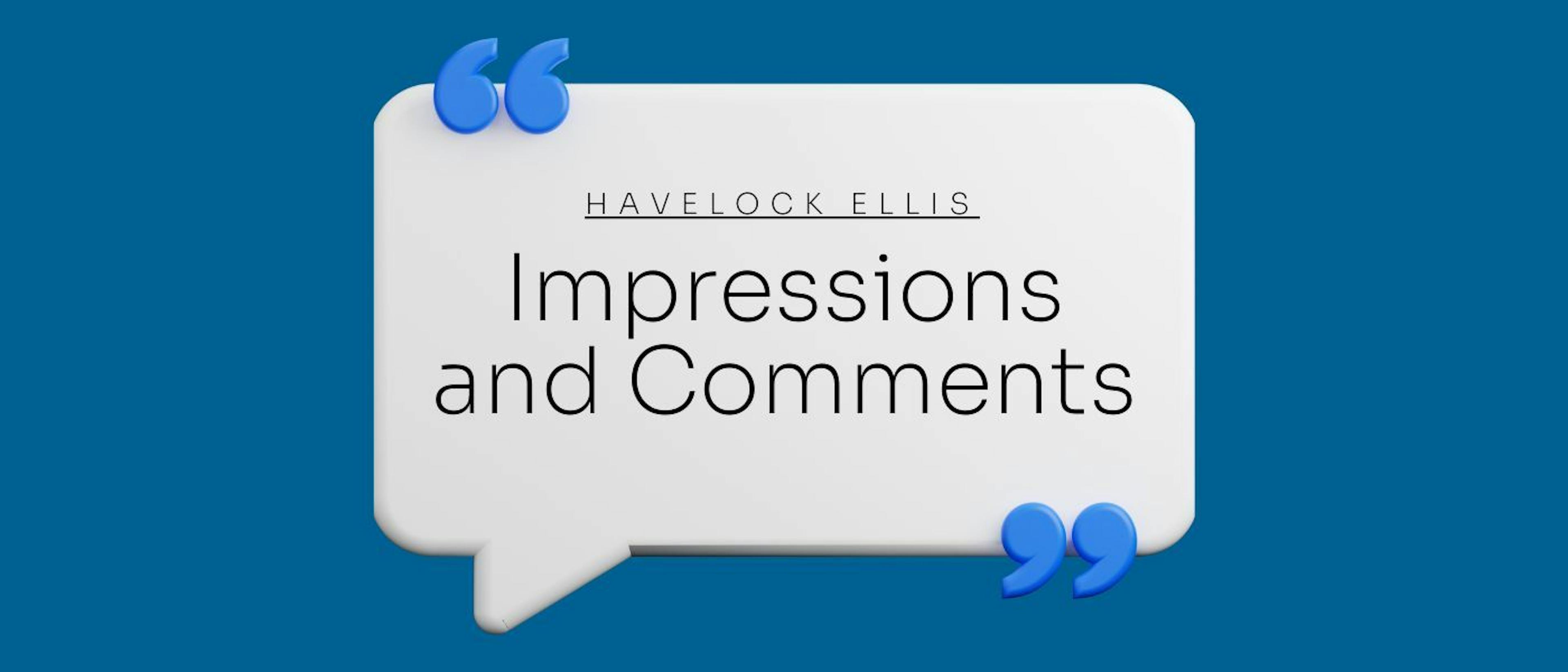 featured image - IMPRESSIONS AND COMMENTS