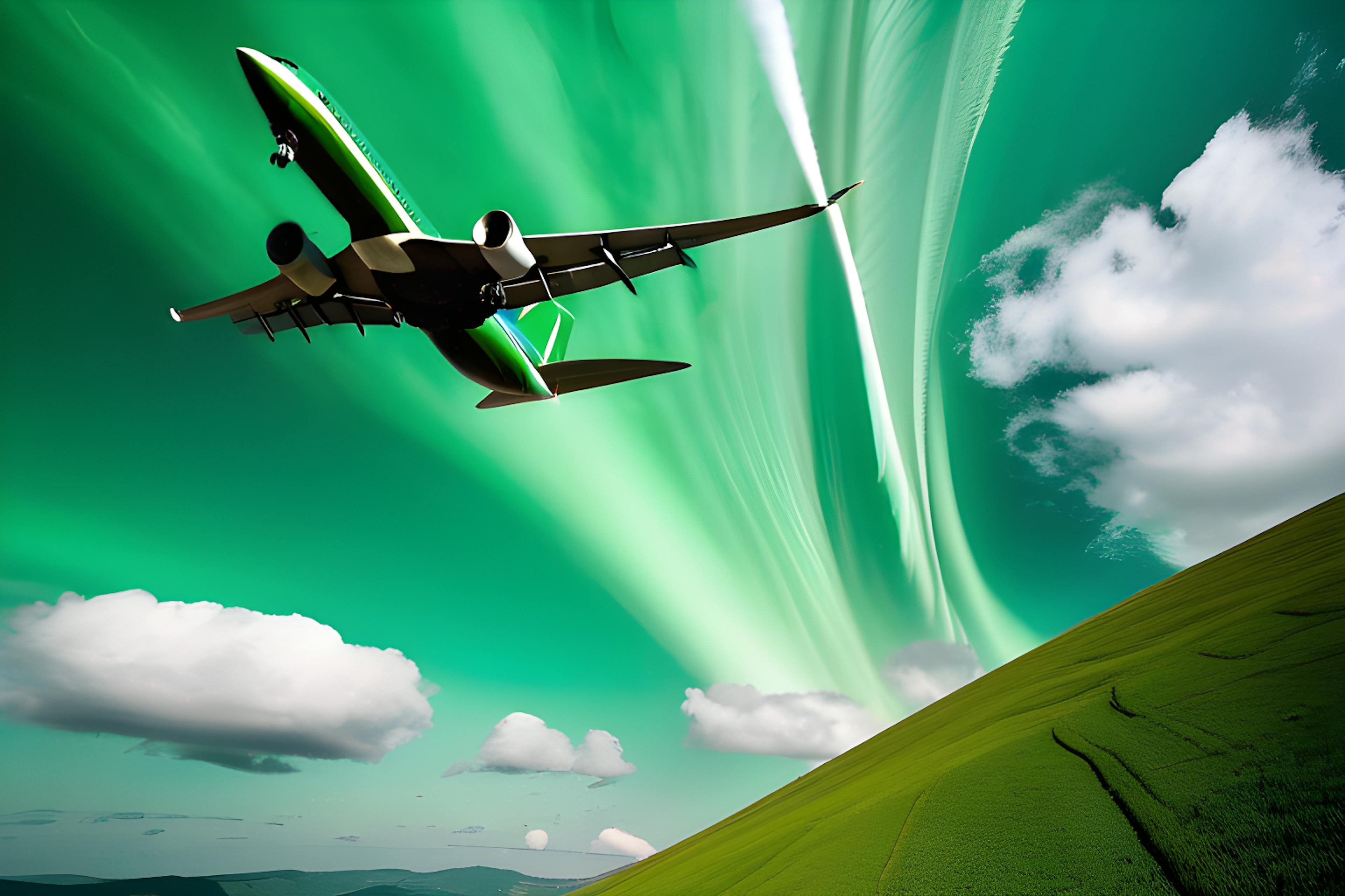 featured image - Un horizonte verde: Estados Unidos traza el curso para lograr emisiones netas cero en la aviación para 2050