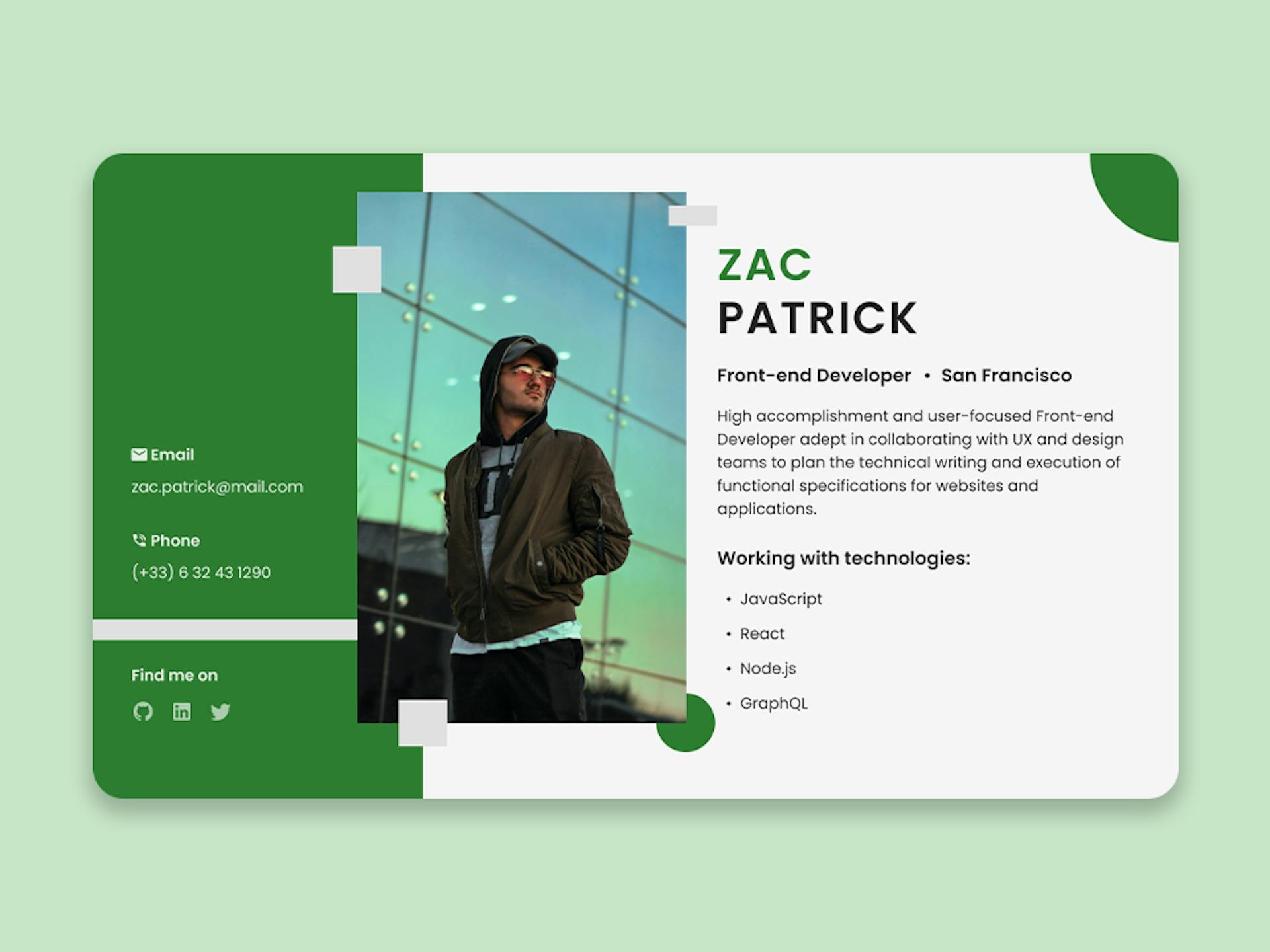 Business Card Project
