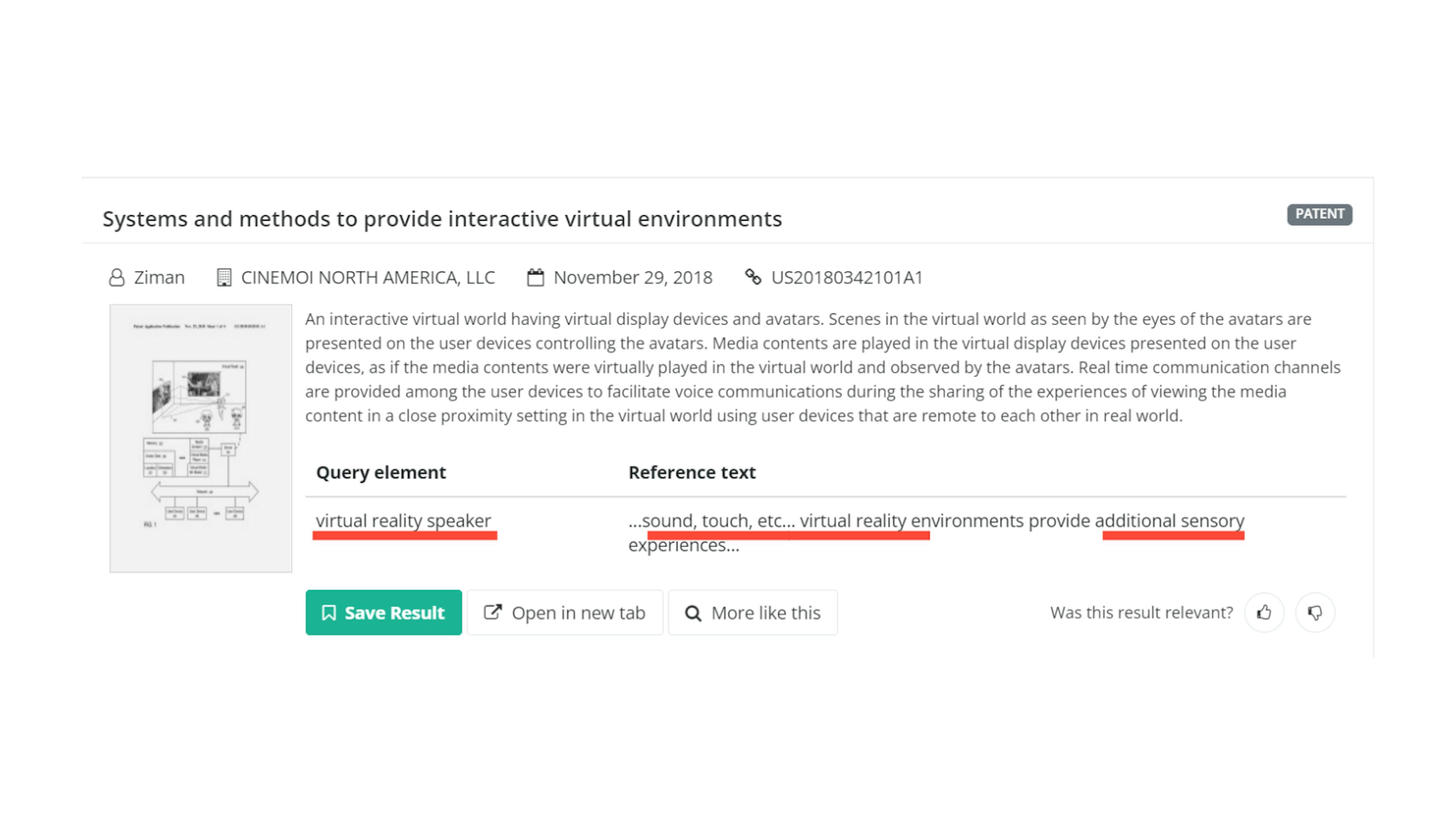 Search query mapping in PQAI