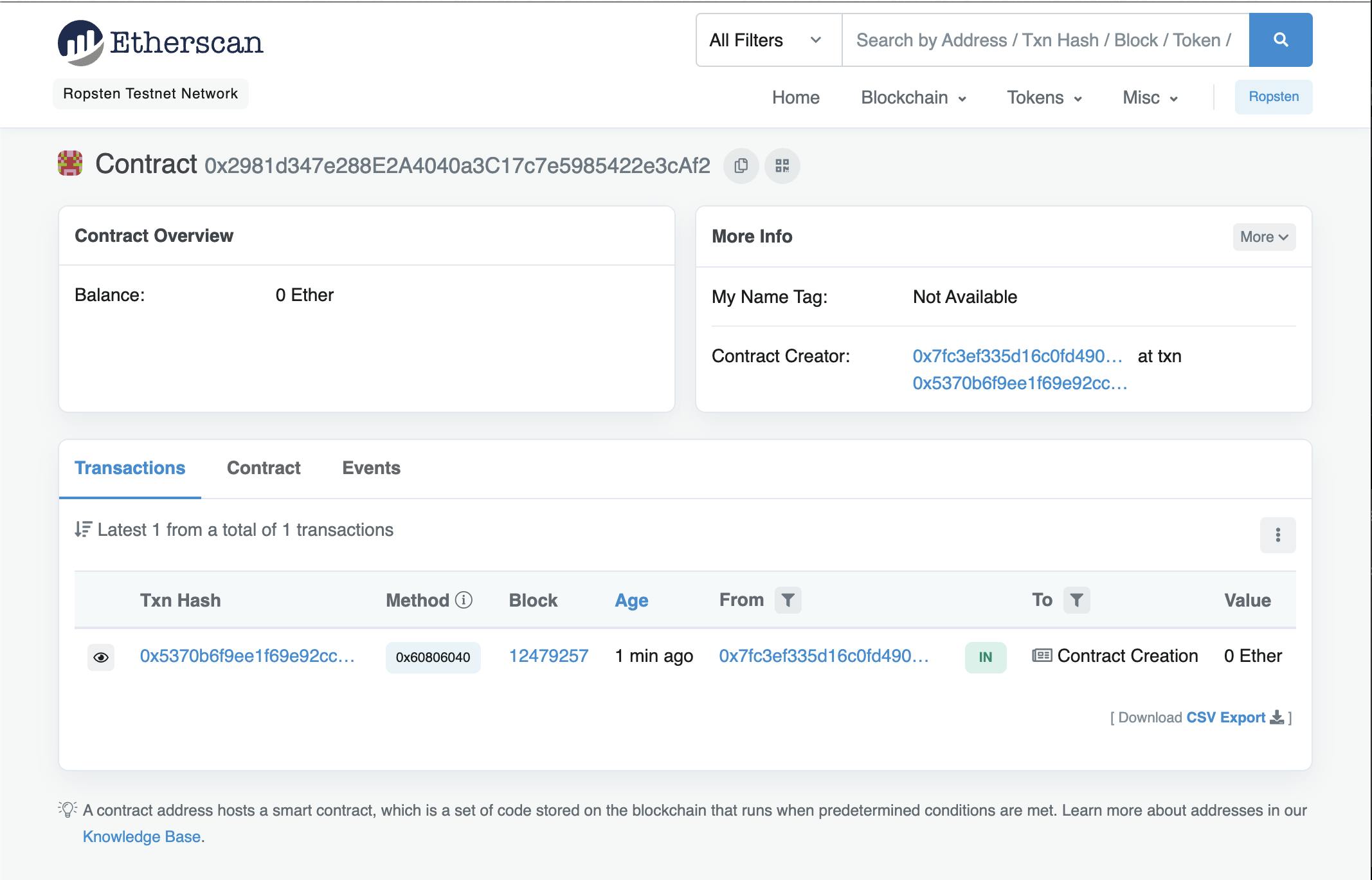 Solidity スマート コントラクトを作成して Ropsten にデプロイする方法 | HackerNoon