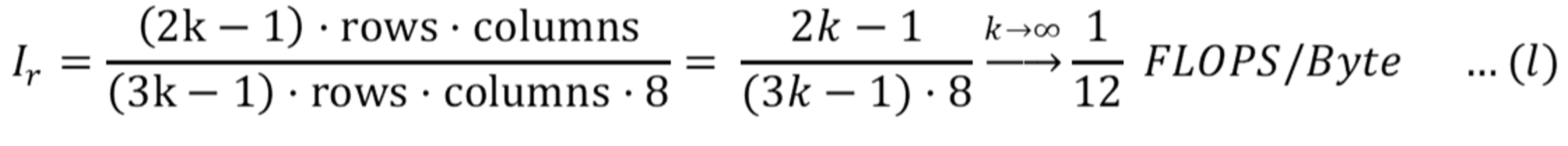 Computational Intensity w.r.t reading data