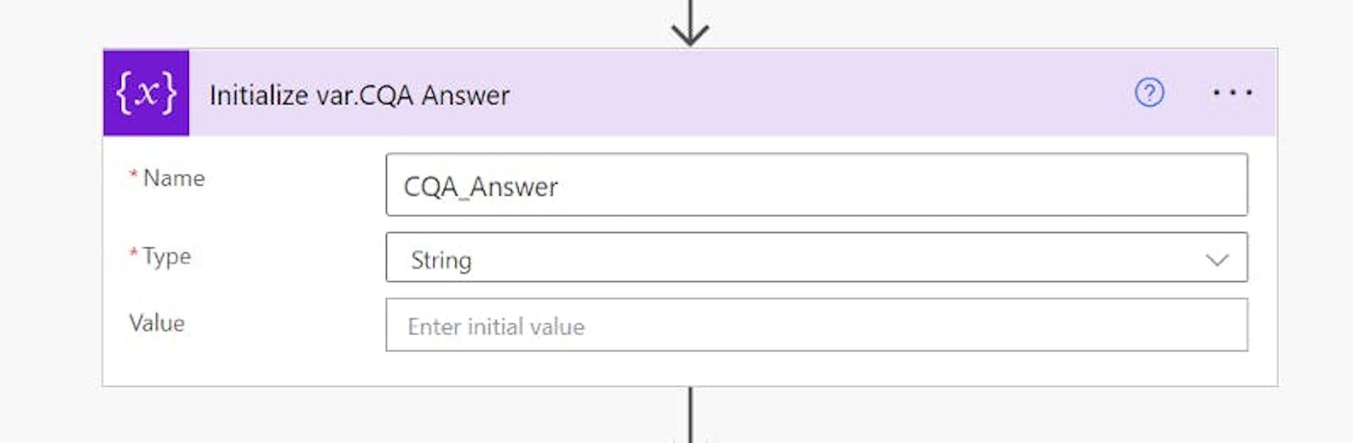 Initialize Variable CQA_Answer
