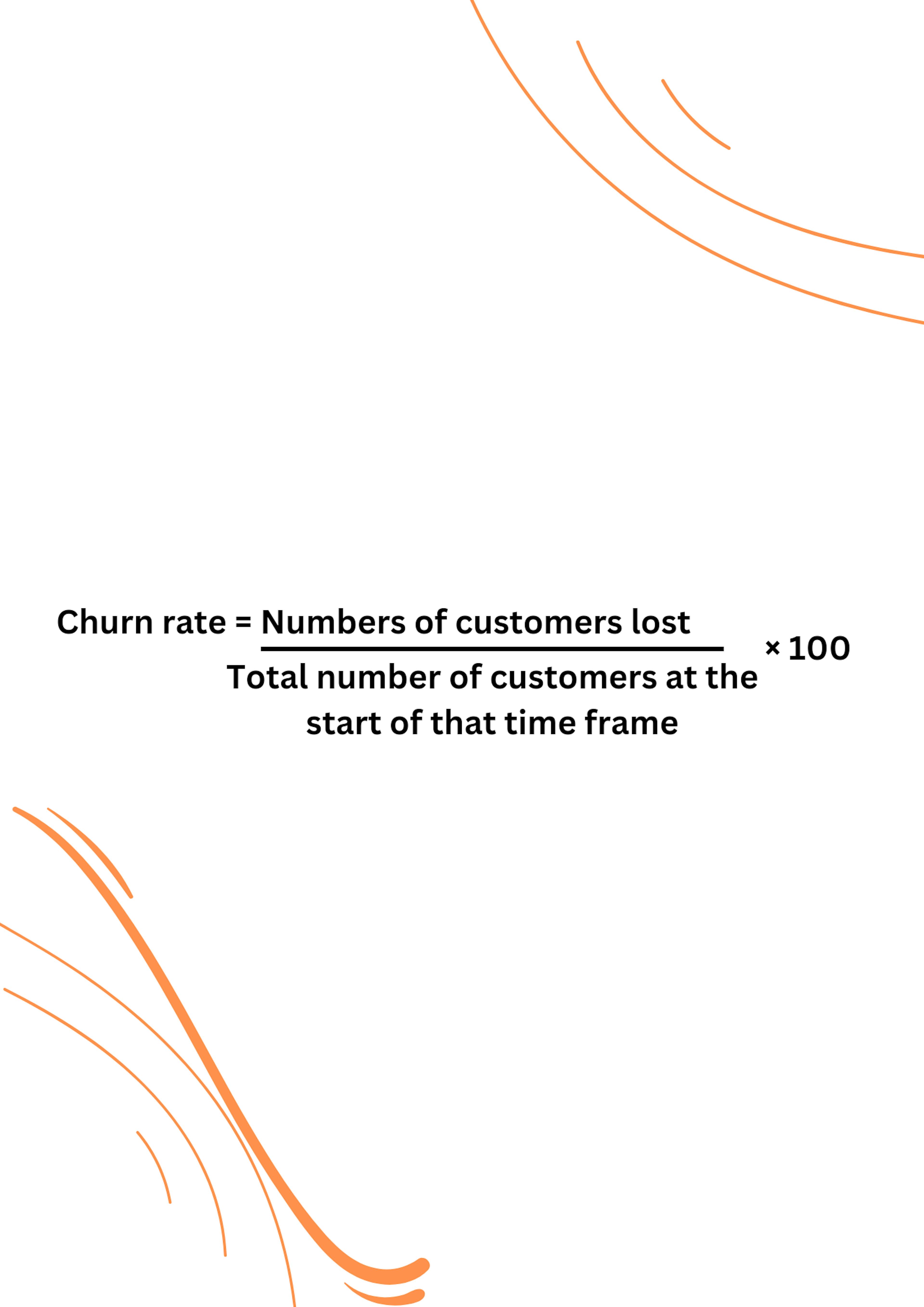 Formula for churn rate