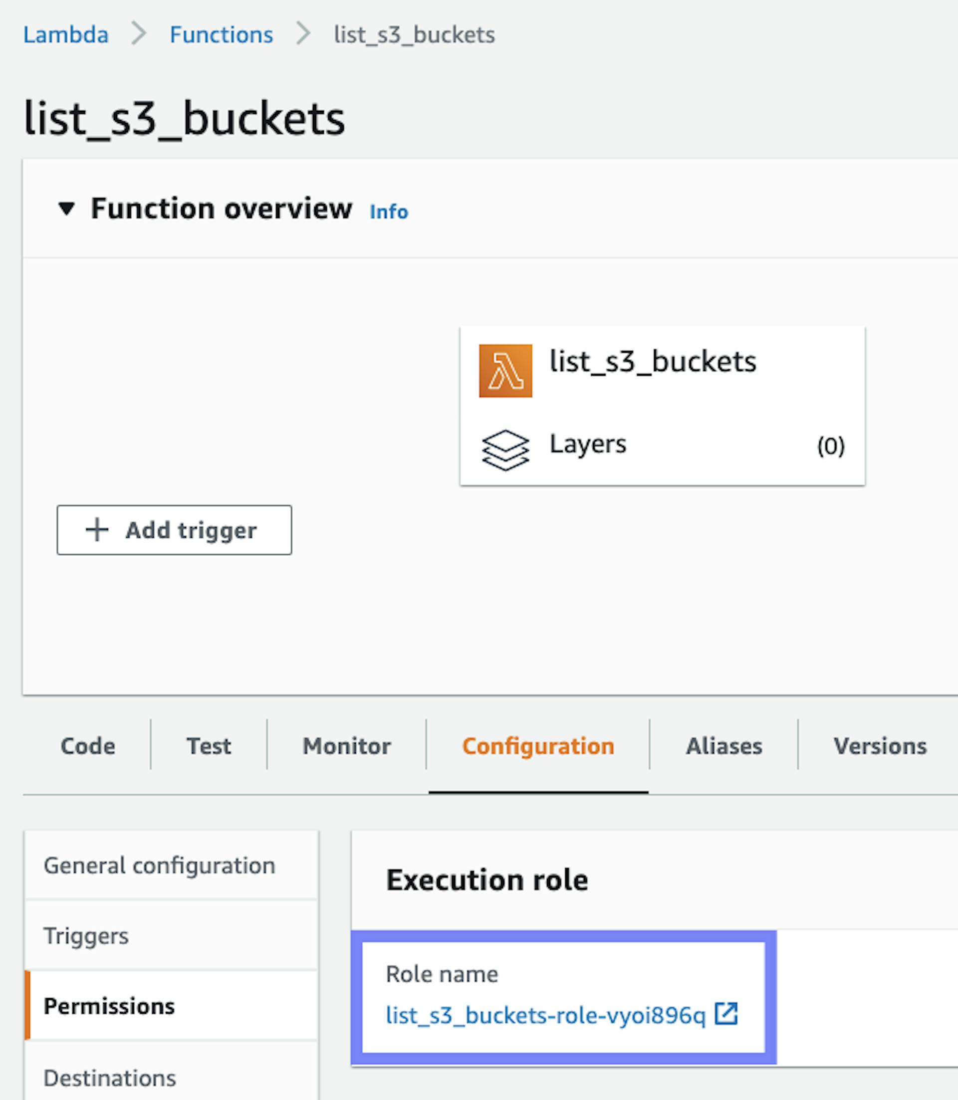 IAM roles AWS Lambda