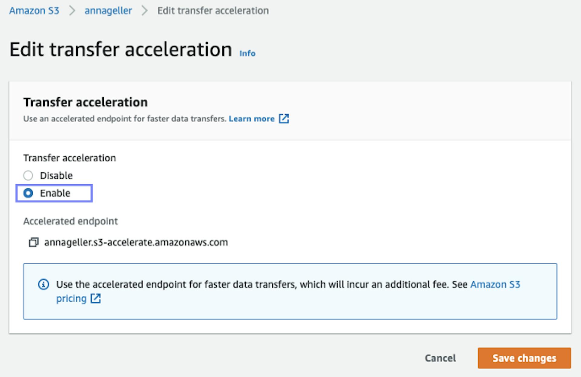  S3 Transfer Acceleration