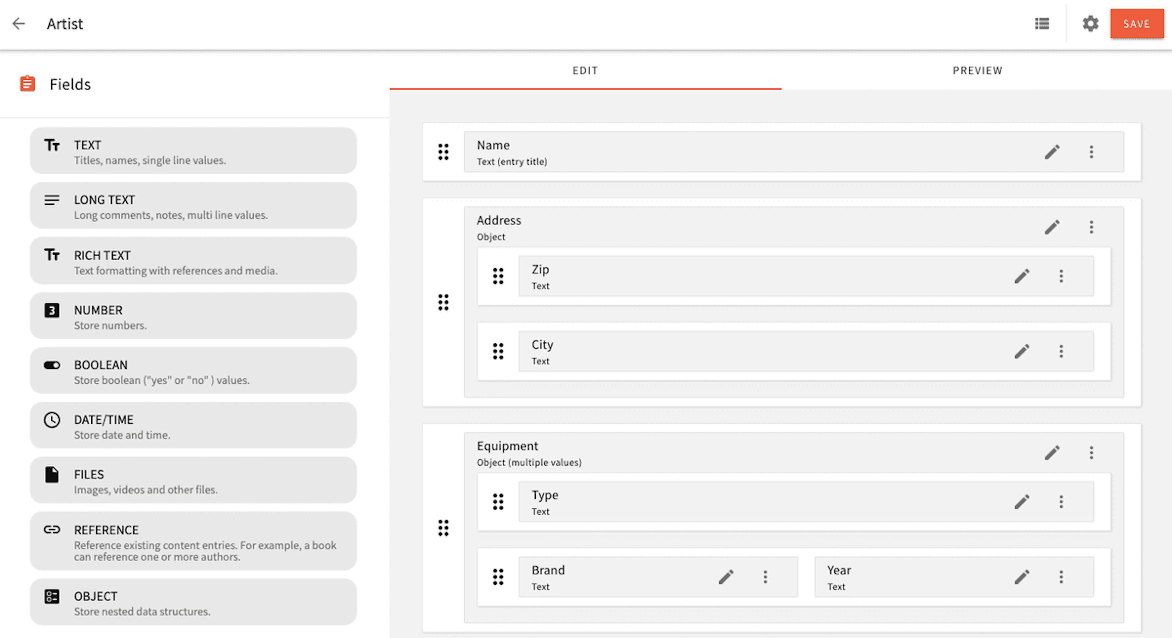 Headless CMS - Object Field