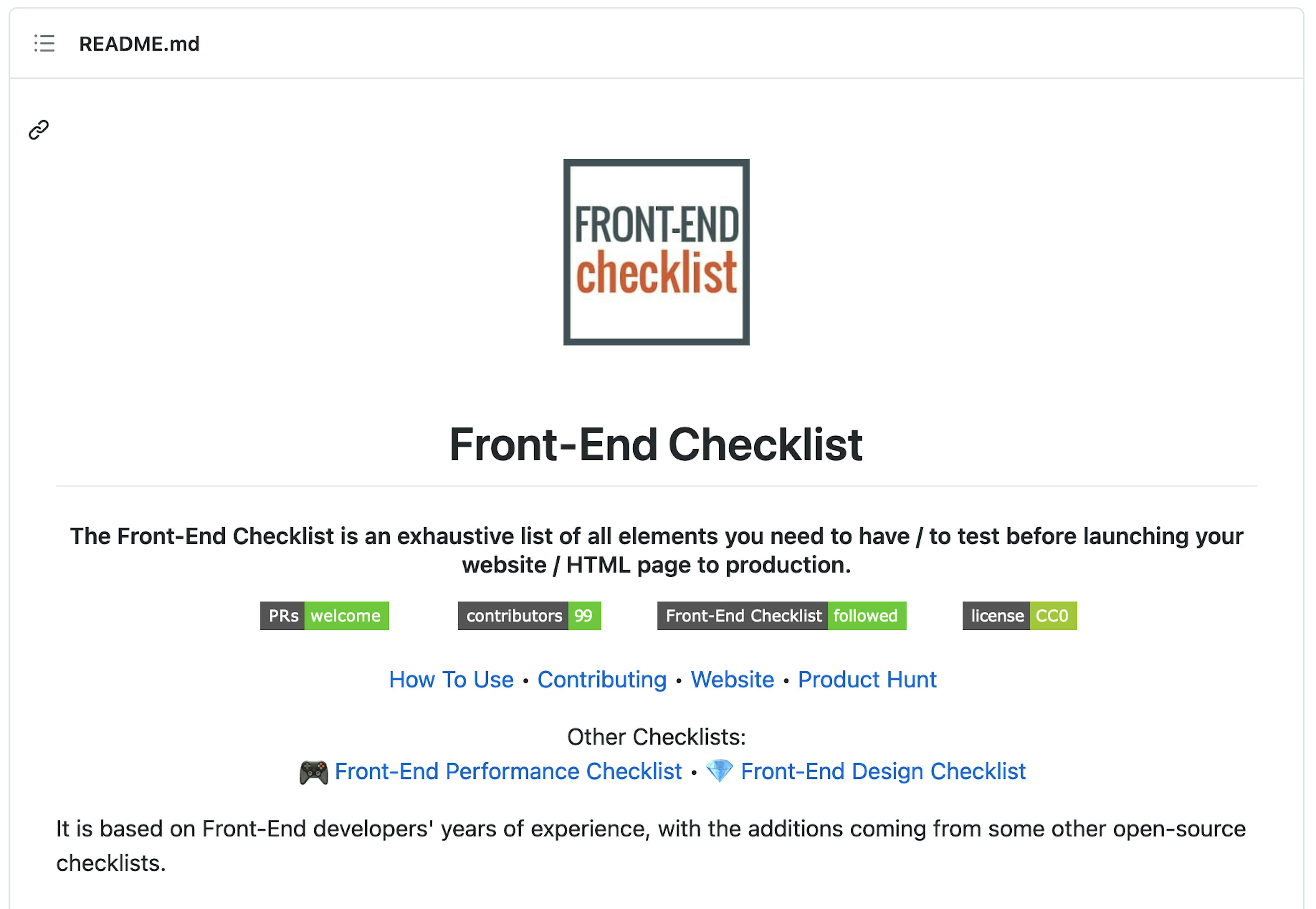 Front-End-Checklist