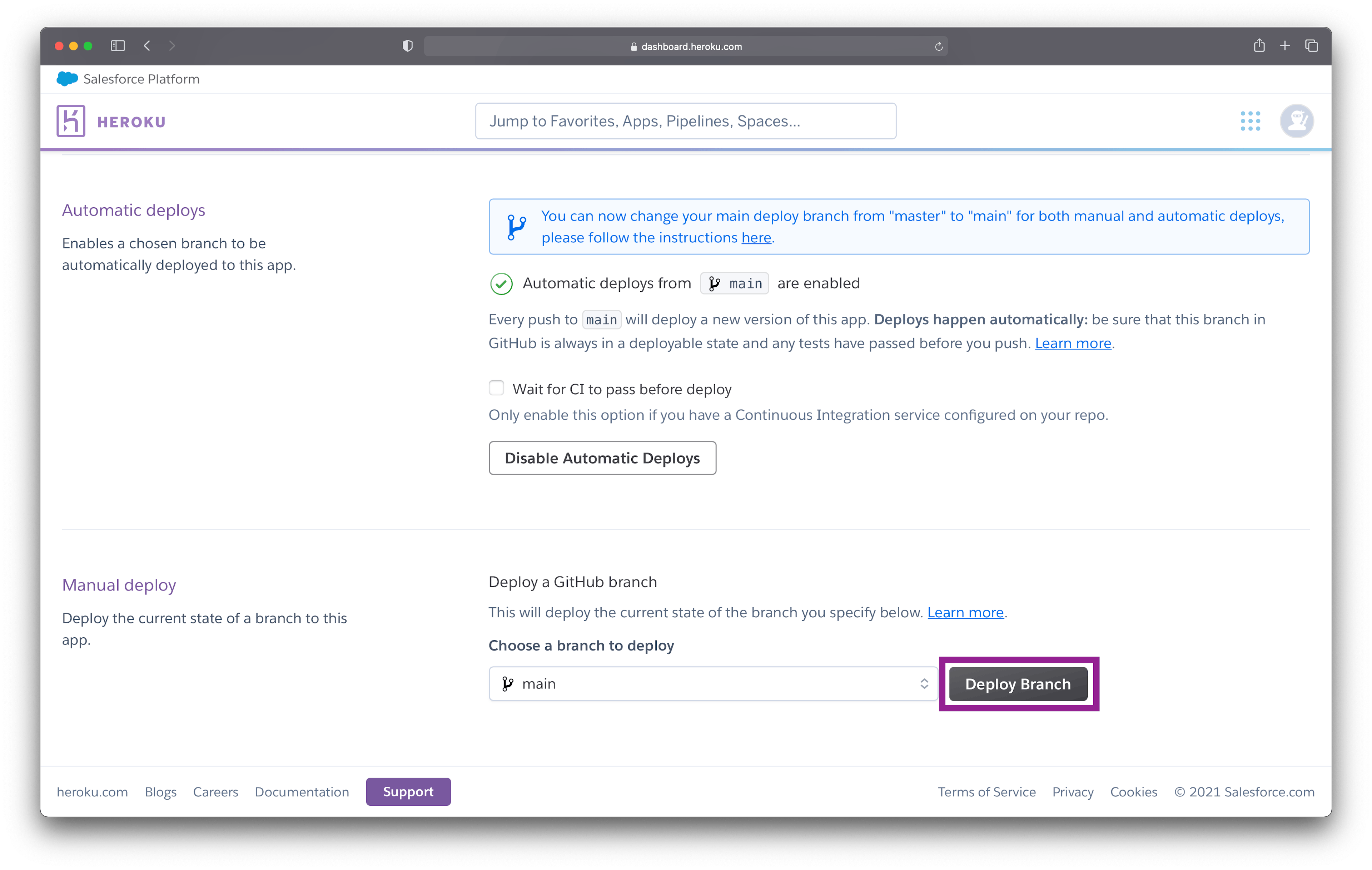 Deploy on Heroku