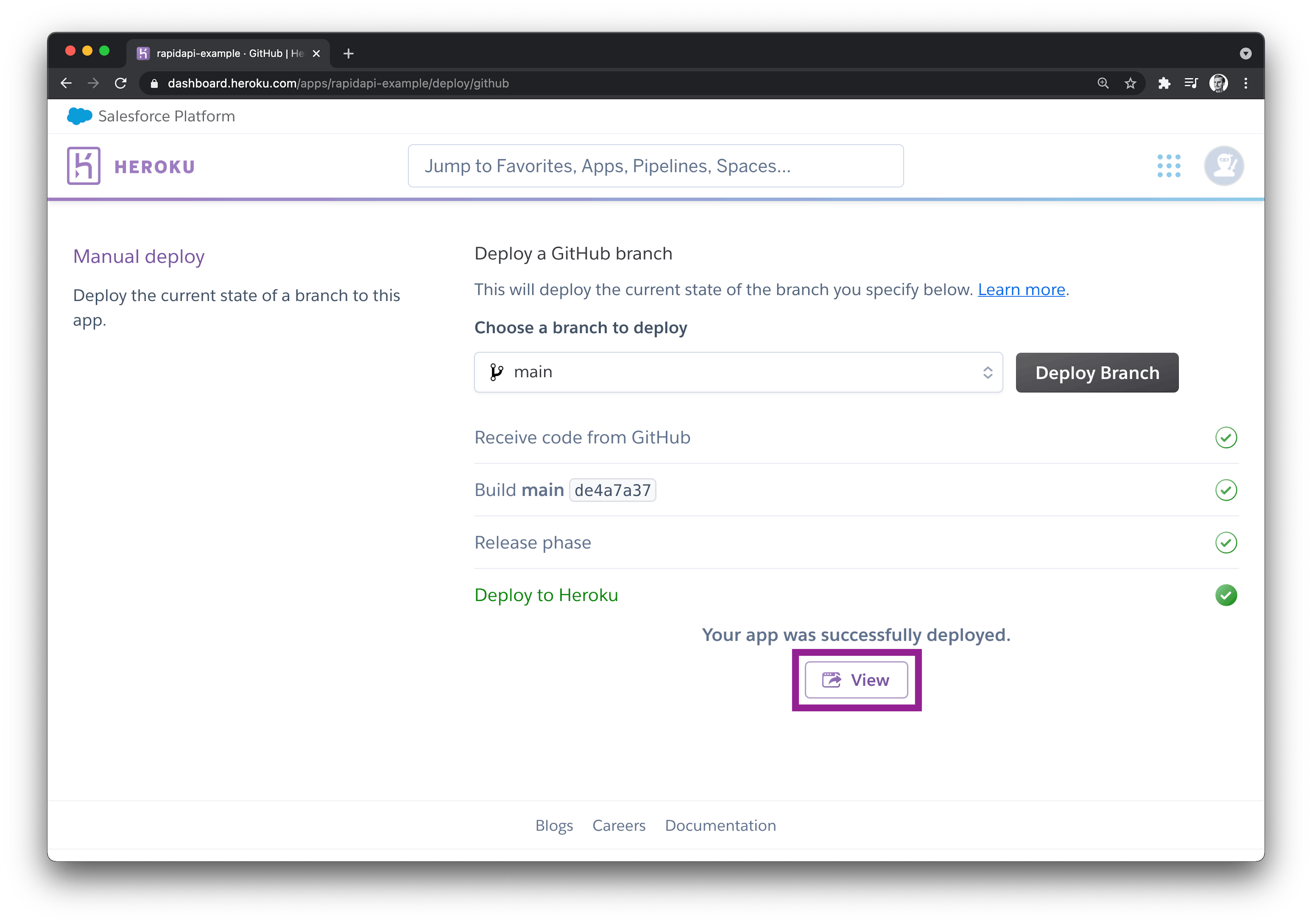 Heroku App Deployment Notification