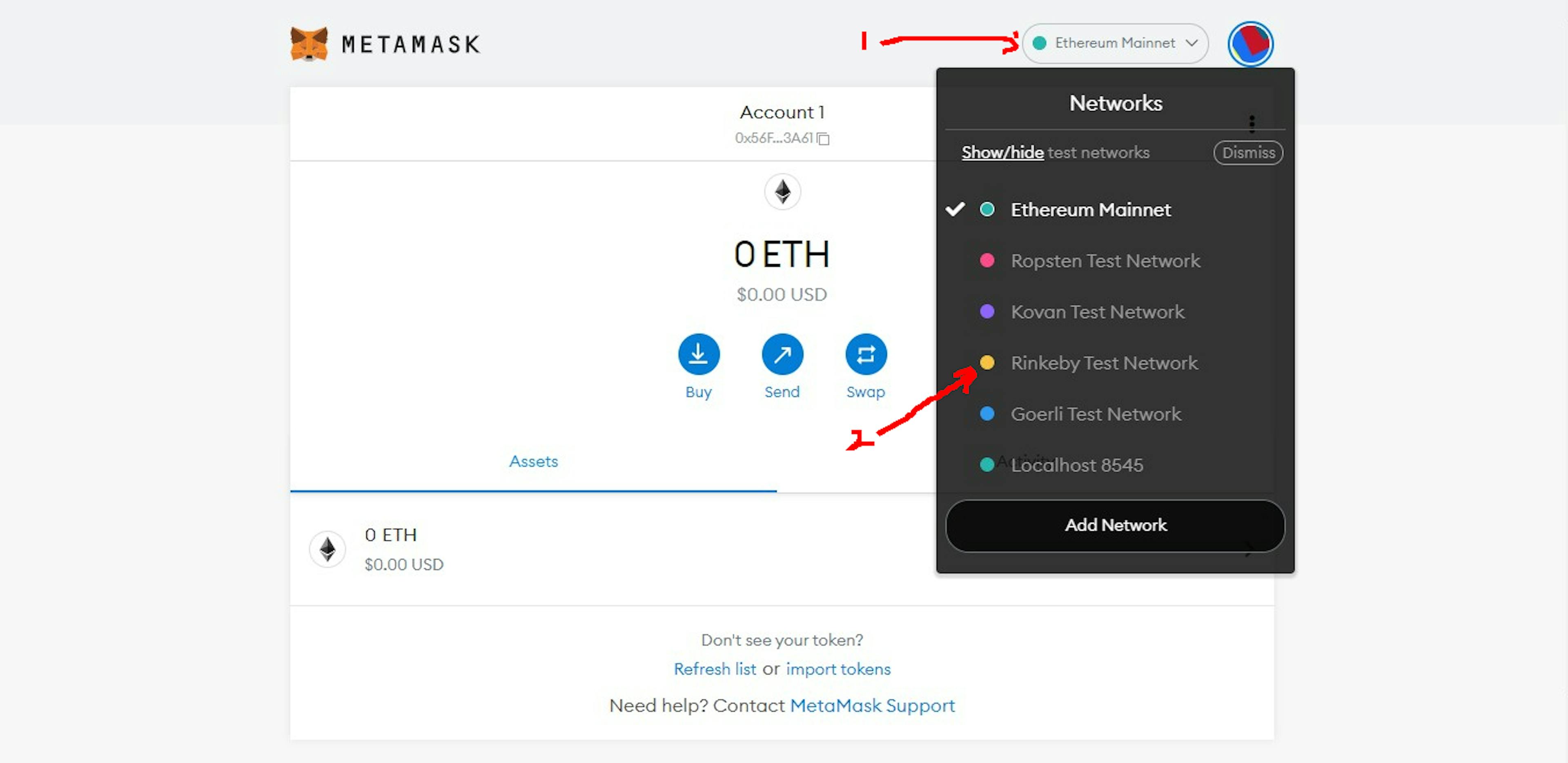 Test Network List