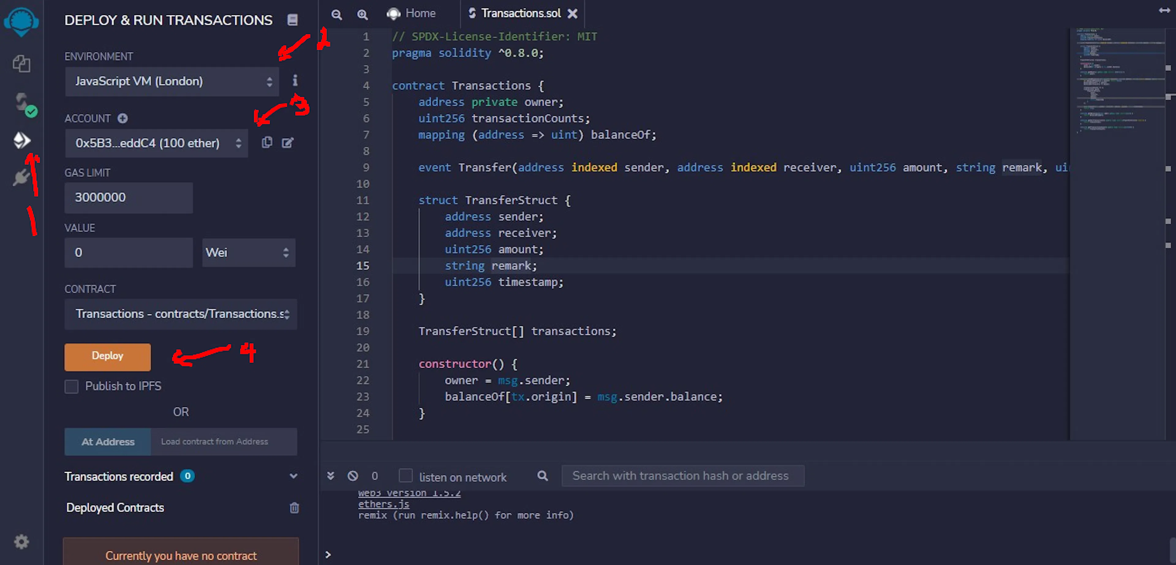 Deploying Smart Contract
