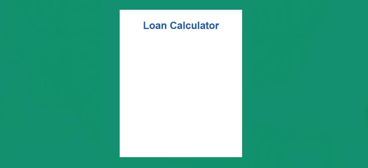 Build a JavaScript Loan Calculator With HTML & CSS | HackerNoon