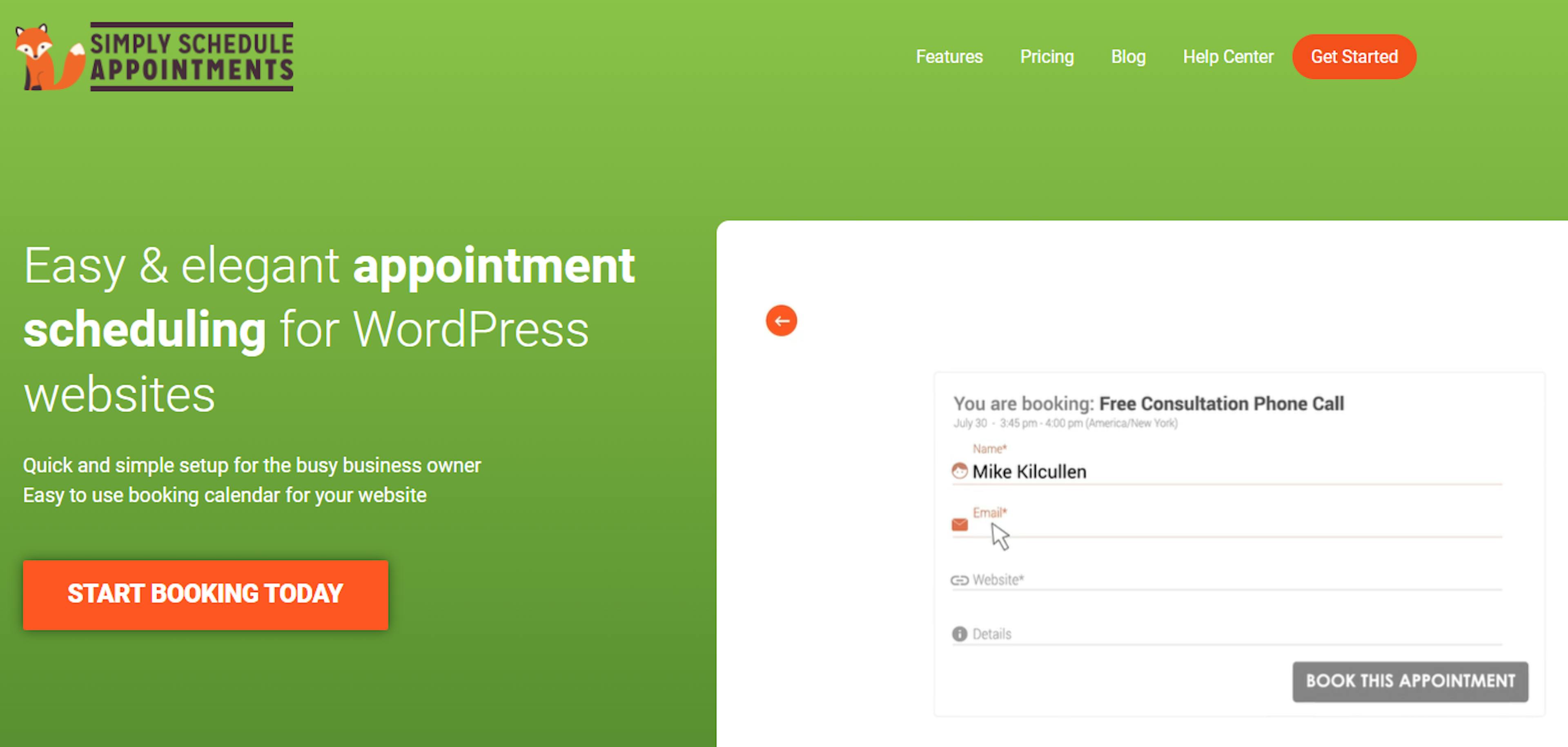 Simply Schedule Appointments plugin