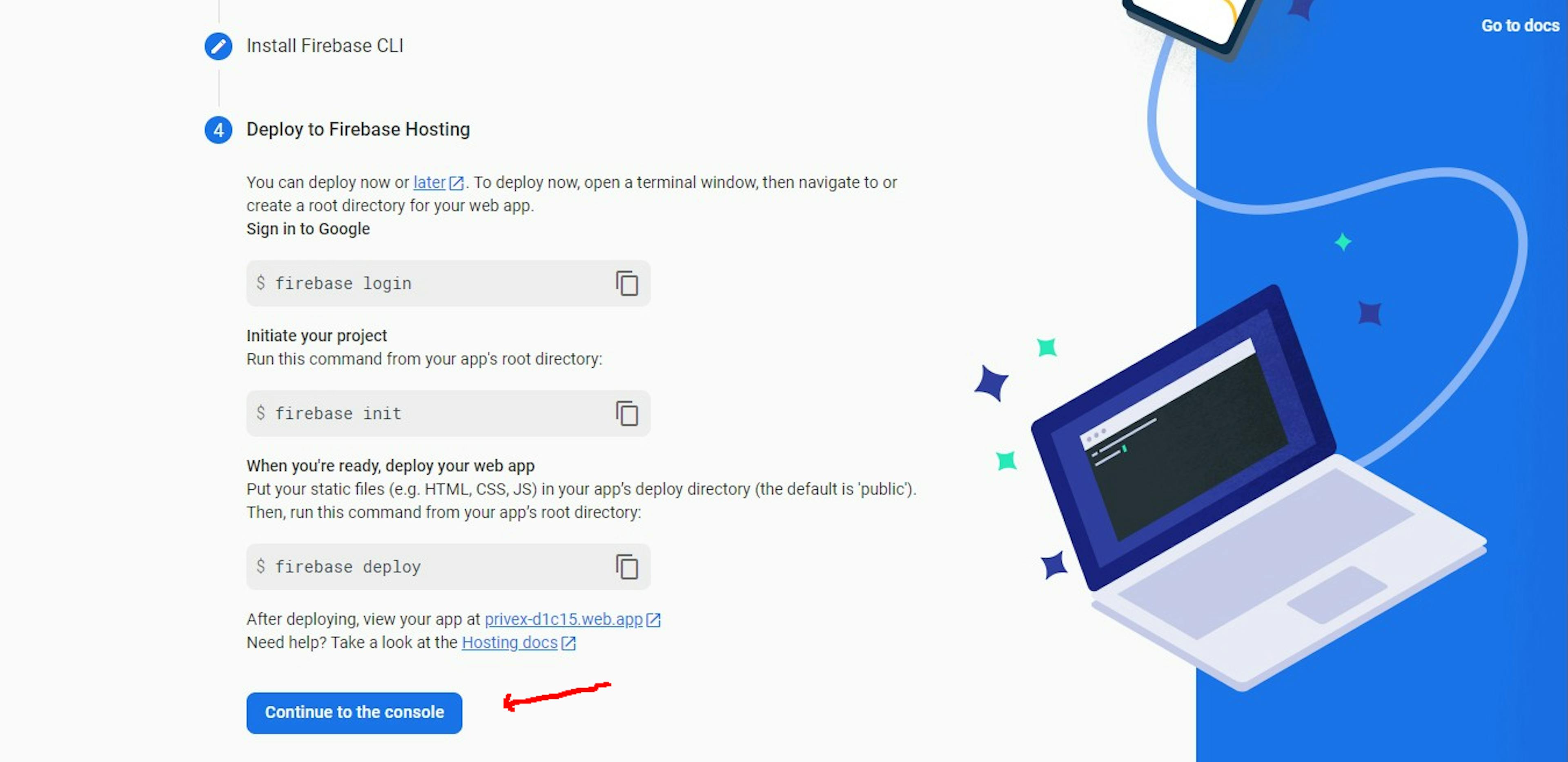 Registering a Firebase SDK Step 2