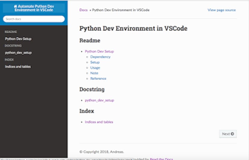best Python tool for documentation