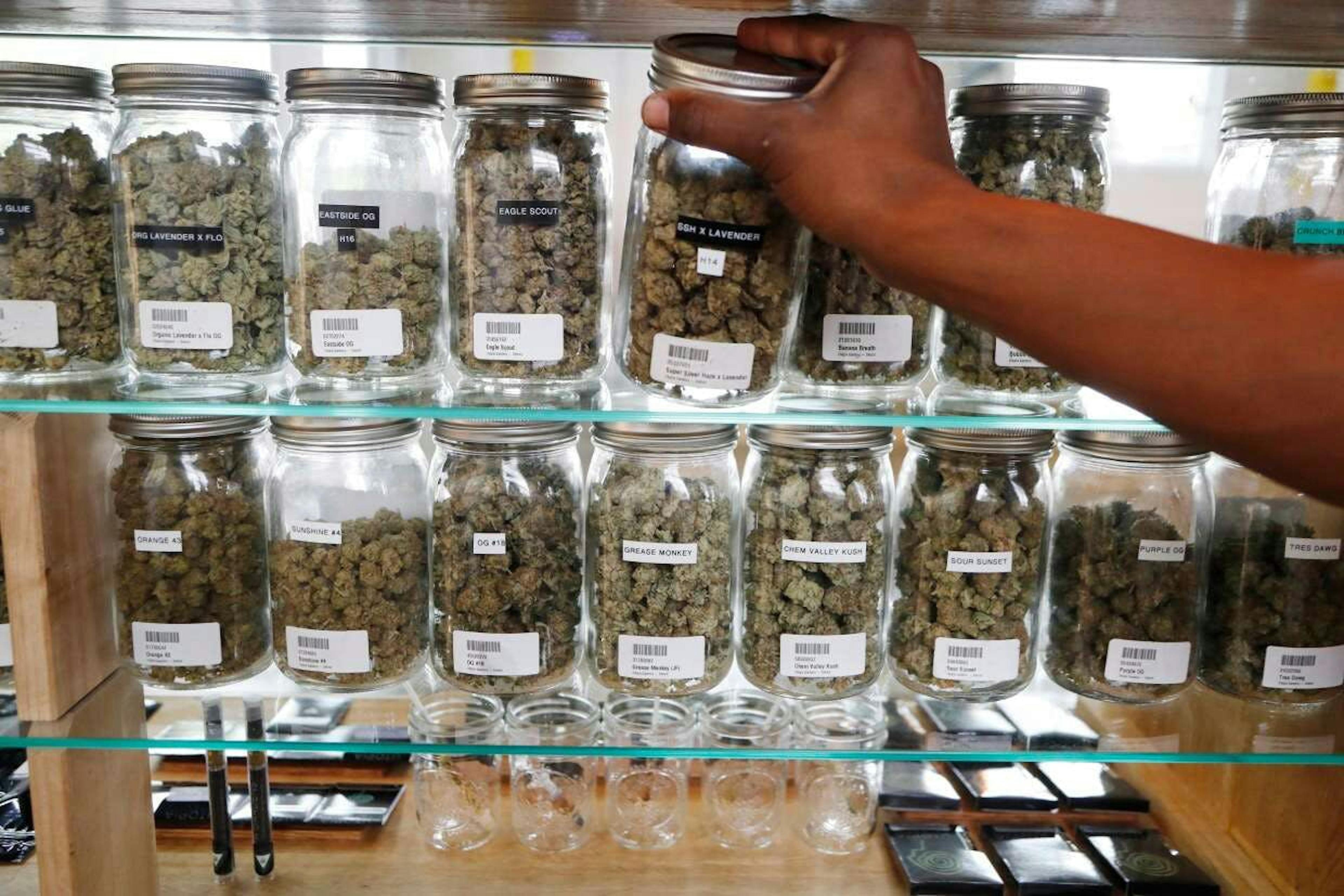 Government can block businesses from selling semi-legal goods like marijuana. Source: NBCNews.com
