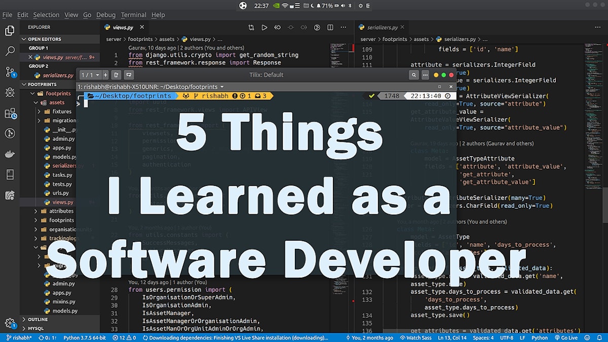 featured image - 5 Things I Learned as a Junior Software Developer