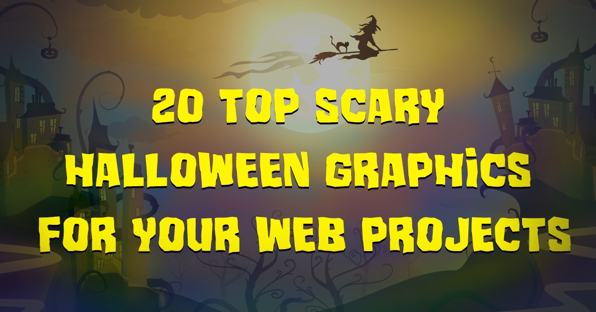 featured image - 20 Top Scary Halloween Graphics for Your Web Projects