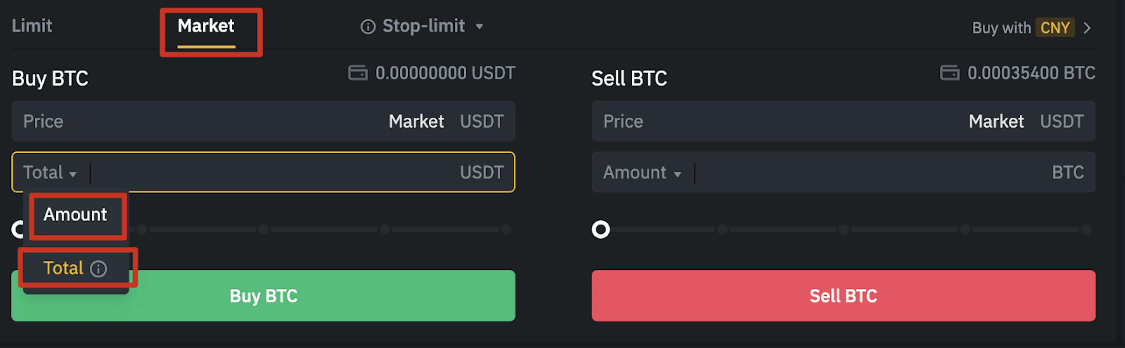 Figure: Market Order; The system of exchange automatically adjusts the real-time market price to execute.