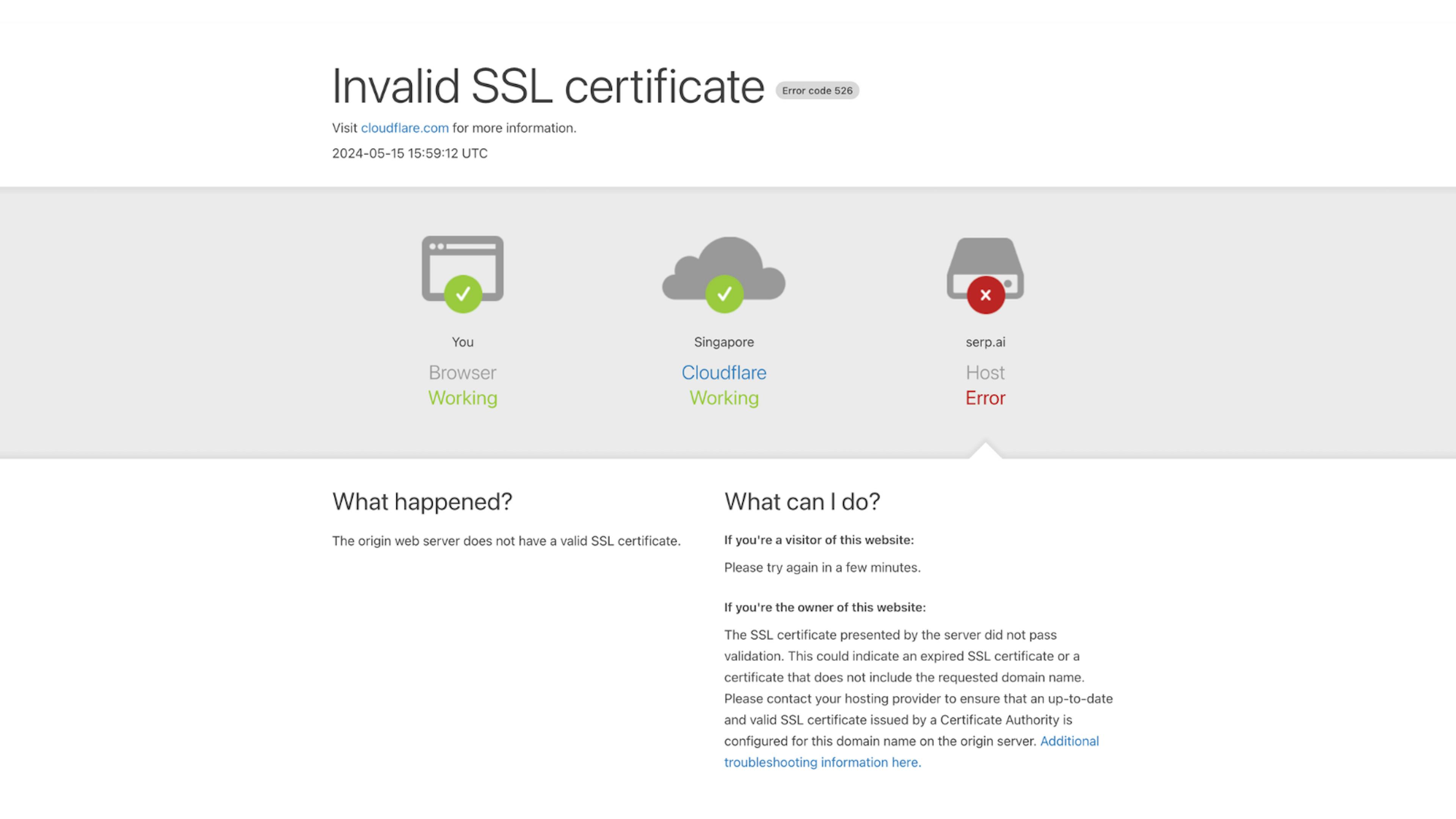 SSL error
