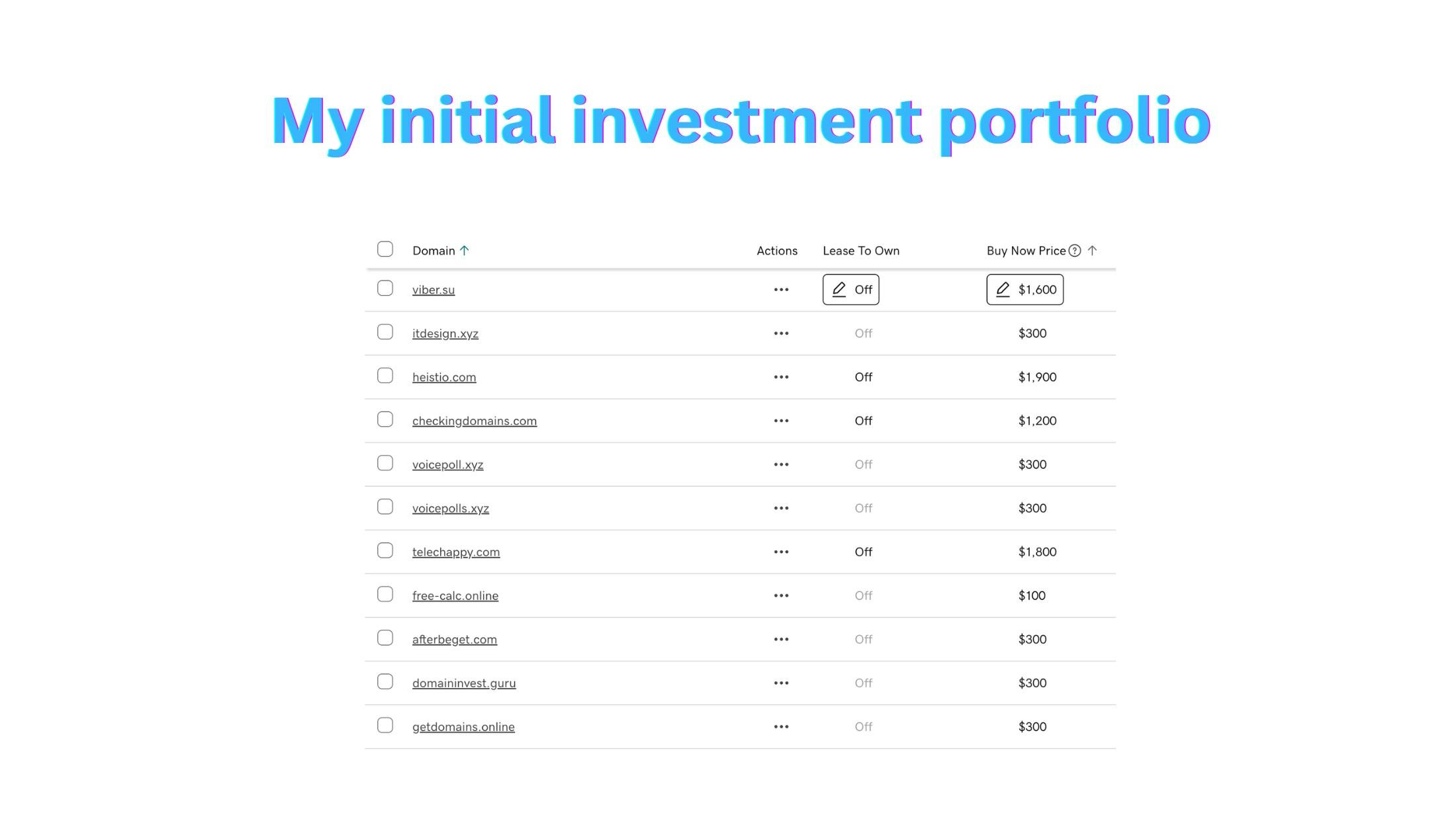 My portfolio