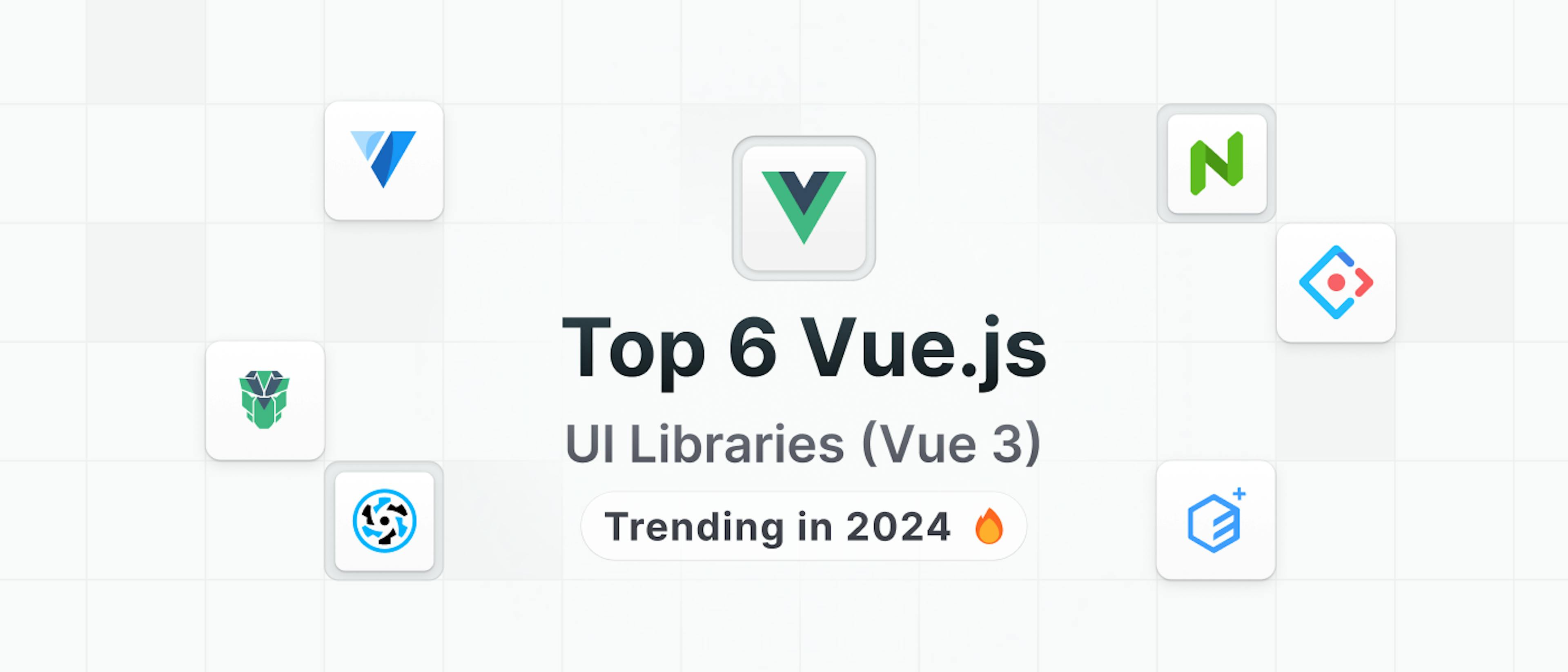 featured image - ⚡️ 6 Vue.js UI Libraries (Vue 3) That Are Trending in 2024 🔥