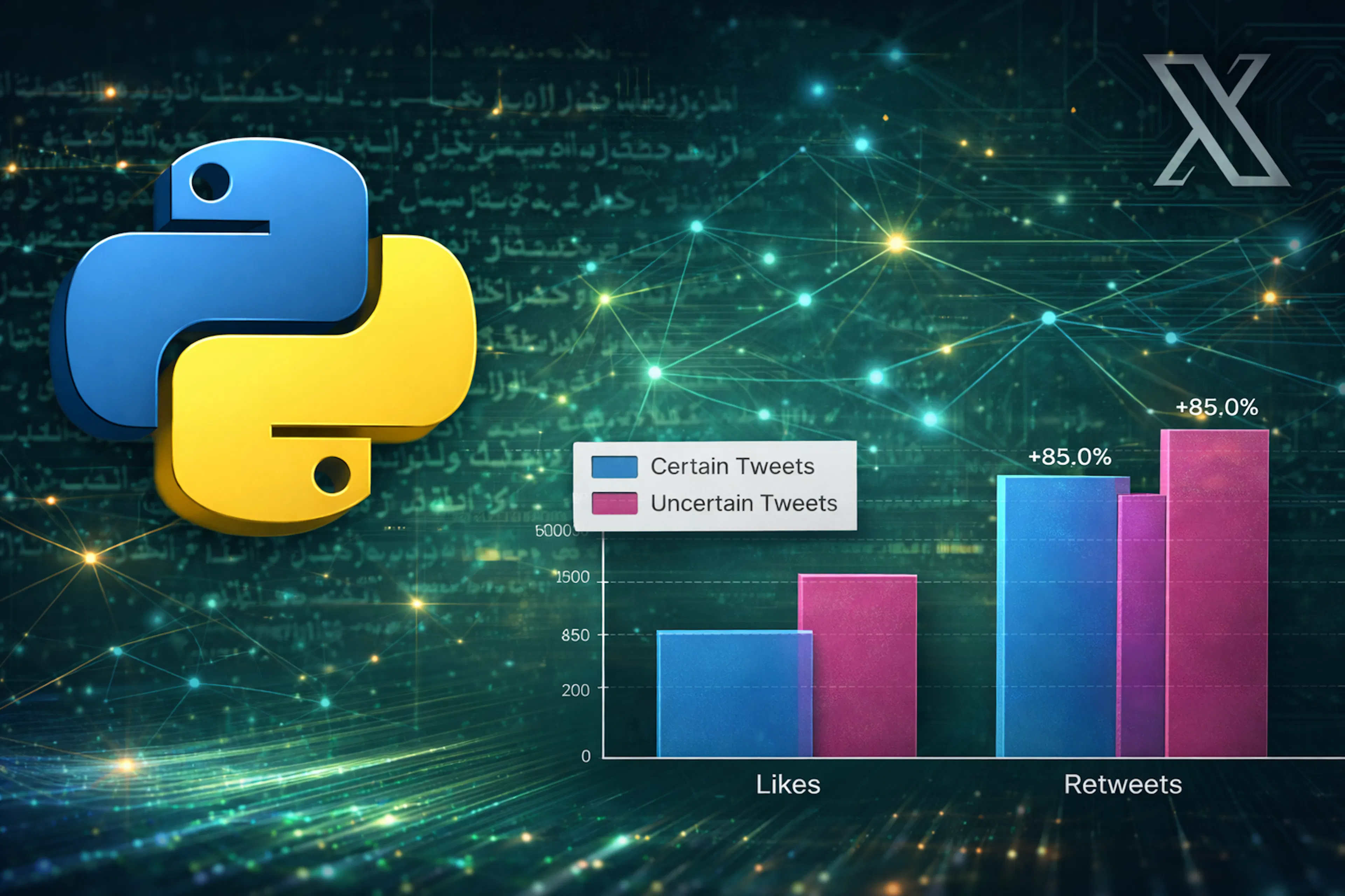 featured image - How I Built a Python Pipeline to Analyze 16,695 Arabic Tweets on X