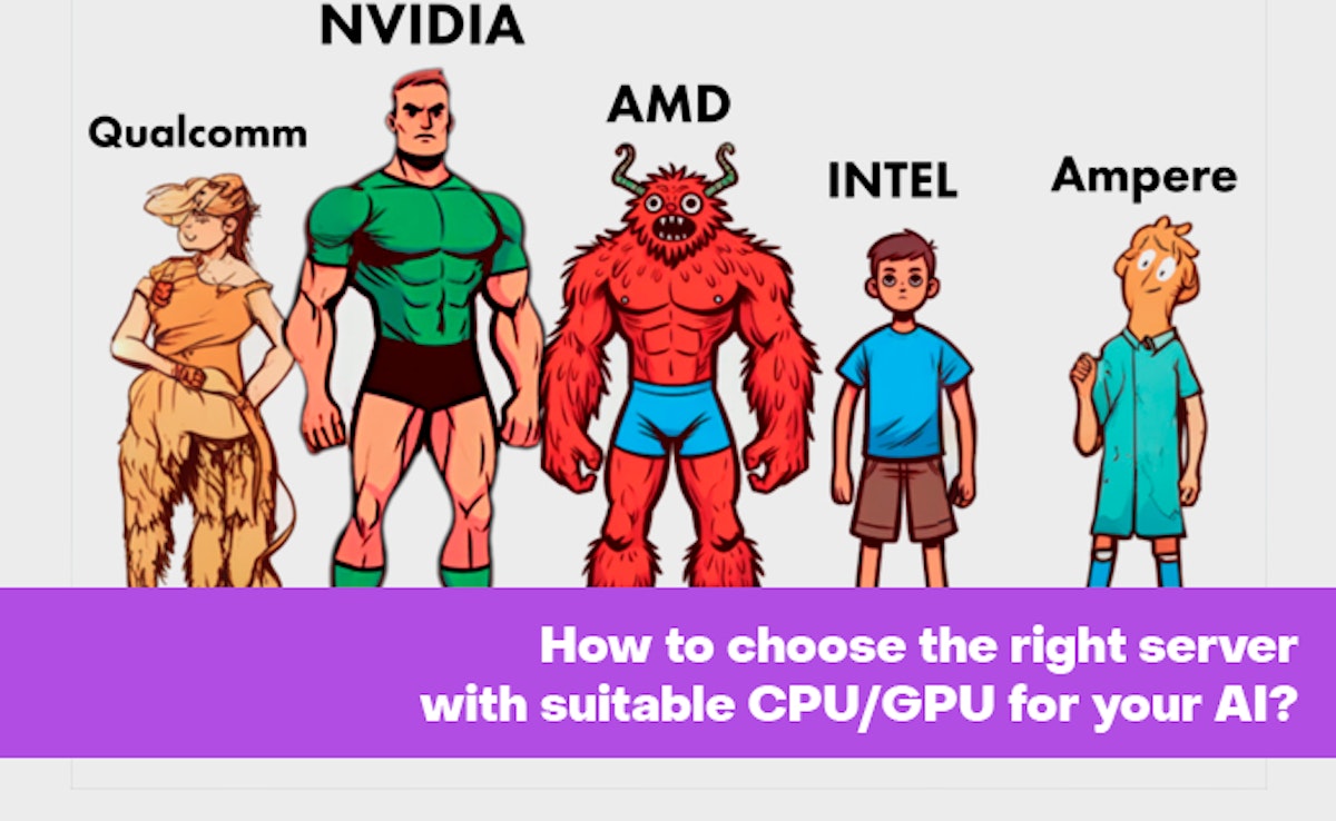 featured image - Como você escolhe o melhor servidor, CPU e GPU para sua IA?