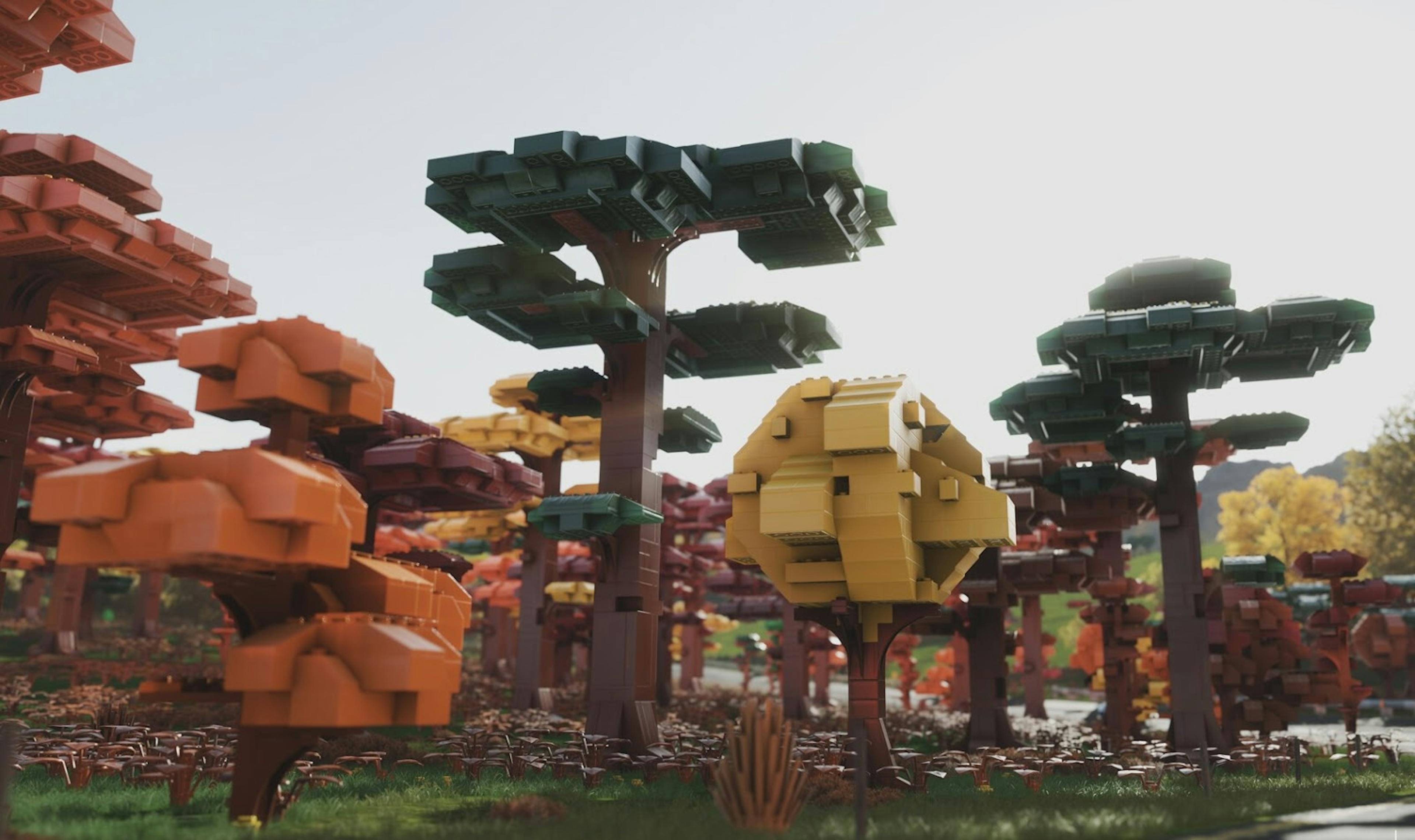 Image Description: LEGO Forest by Jake Woodruff