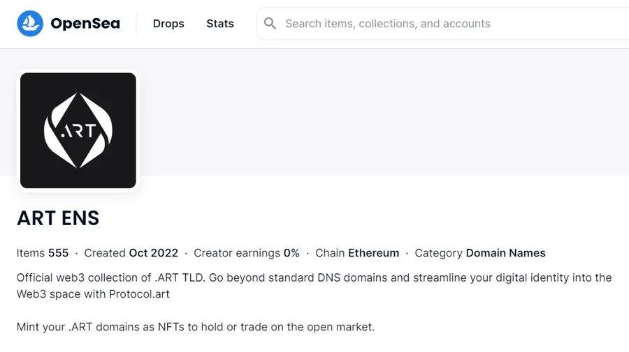 ART Launches Matching ENS and DNS Domains for the Web3 World