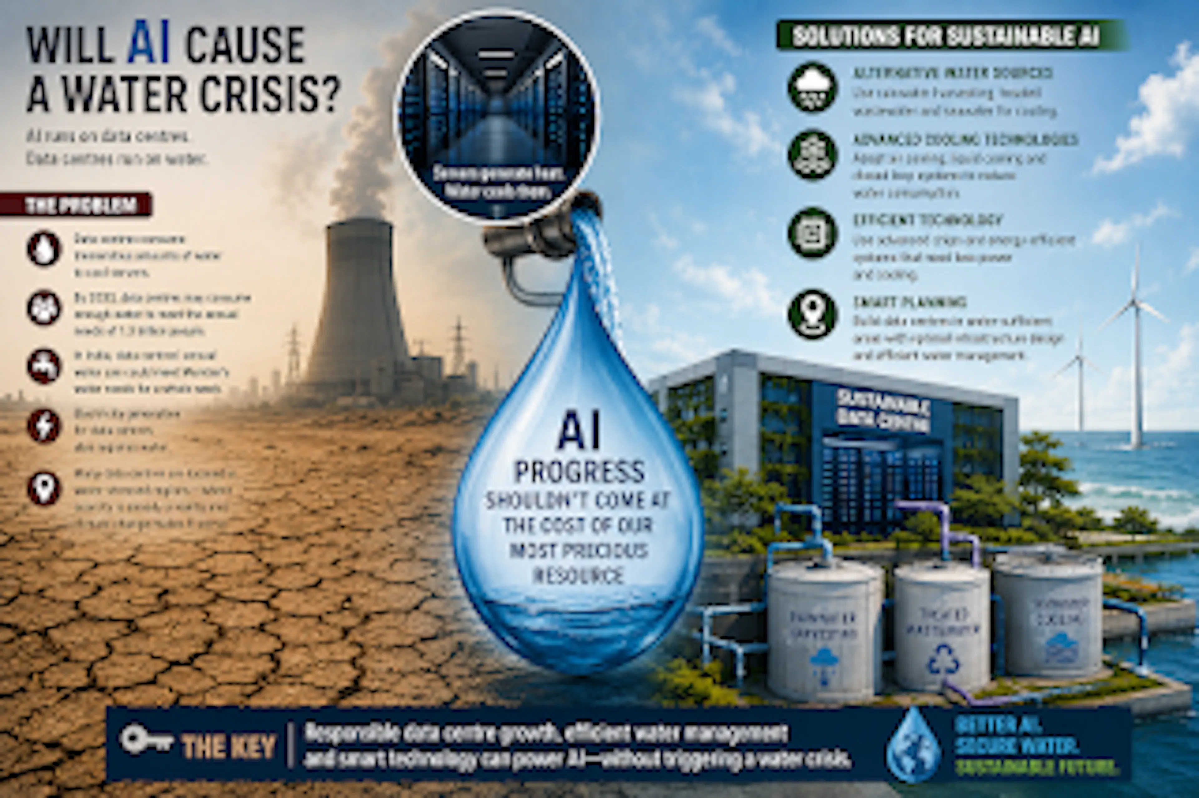 featured image - Is AI Contributing to a Water Crisis?