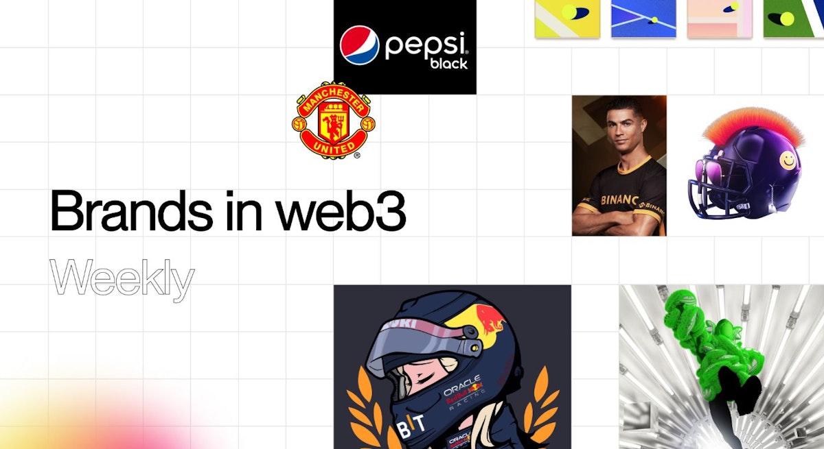 featured image - Rastreador semanal de la marca Web3: plataforma Nike Web3, NFT del Manchester United y más 🔭