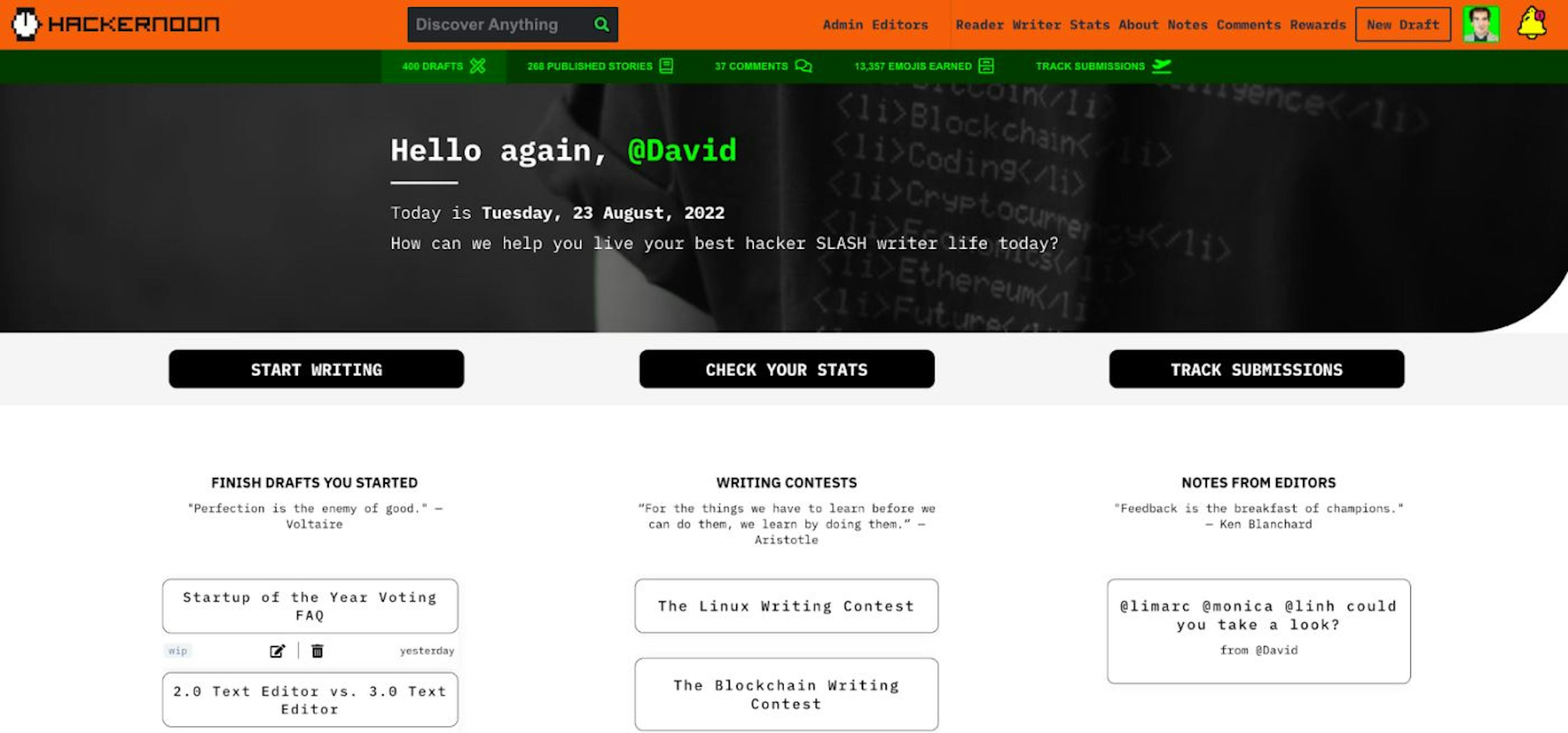 /dash-to-the-new-writer-dashboard feature image
