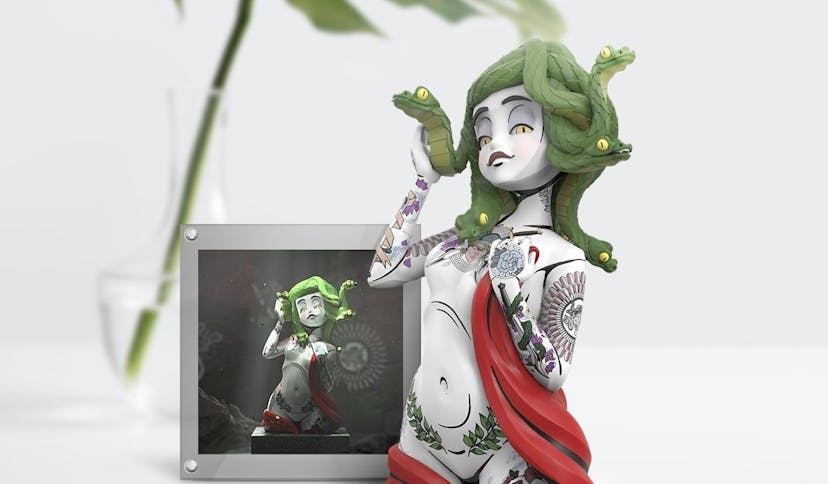 /mighty-jaxx-is-building-their-mightyverse-with-their-latest-nft-drop-inked-stories-medusa feature image