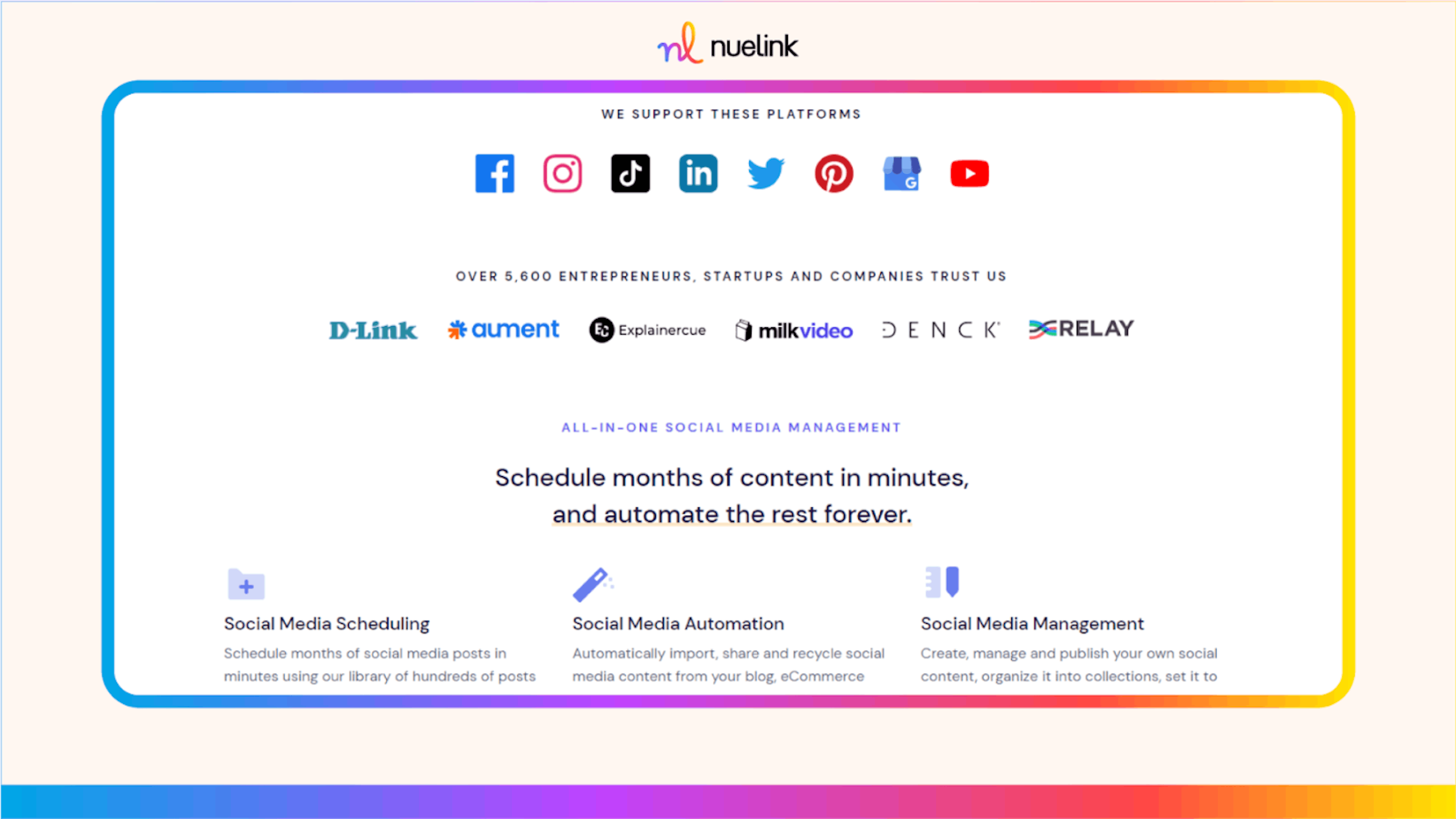 featured image - Startups of the Year 2023: Meet Nuelink - The Social Media Management and Automation Tool