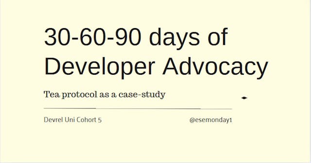 /the-roadmap-for-your-first-30-60-90-days-of-developer-advocacy feature image