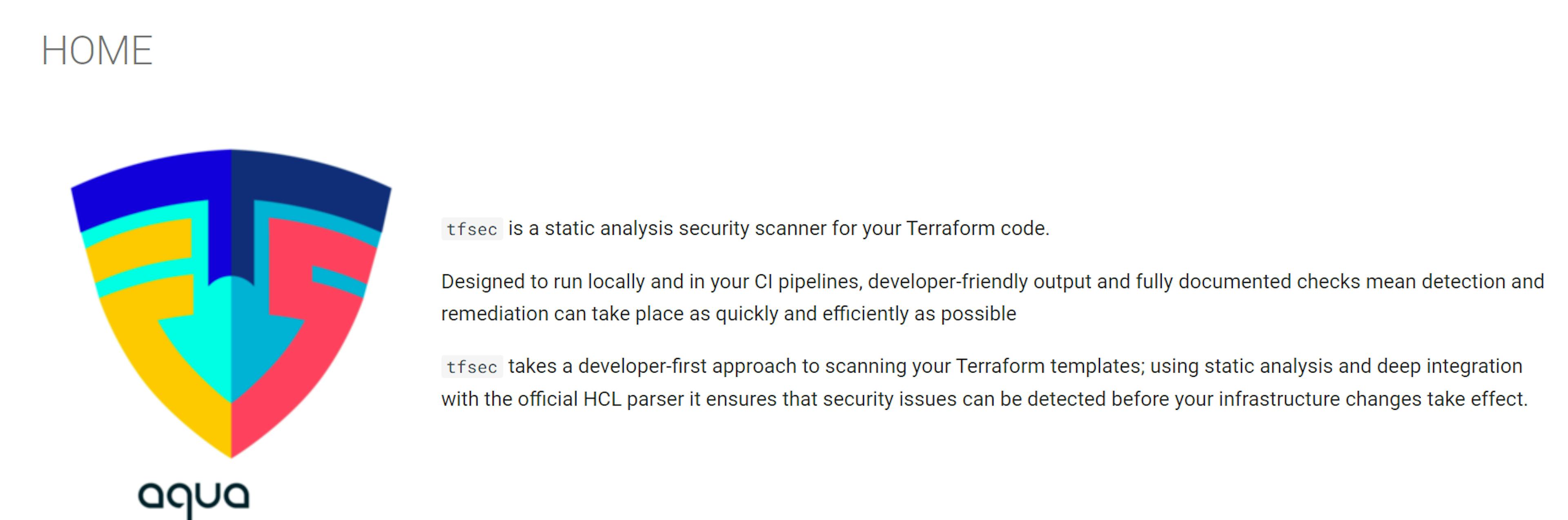 TfSec - Best Terraform Tool