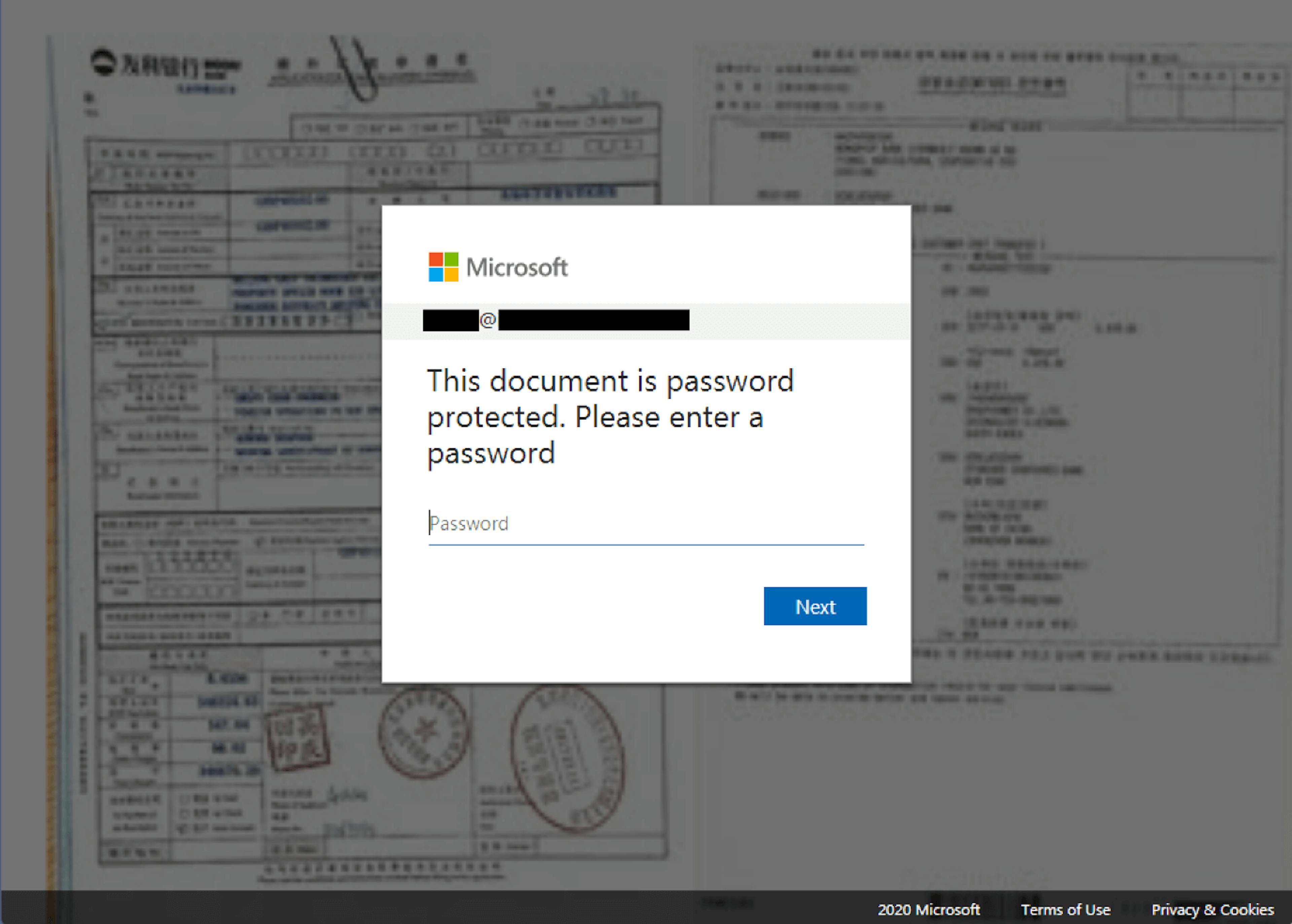 Figure 1: Personalized HTML Phishing file example