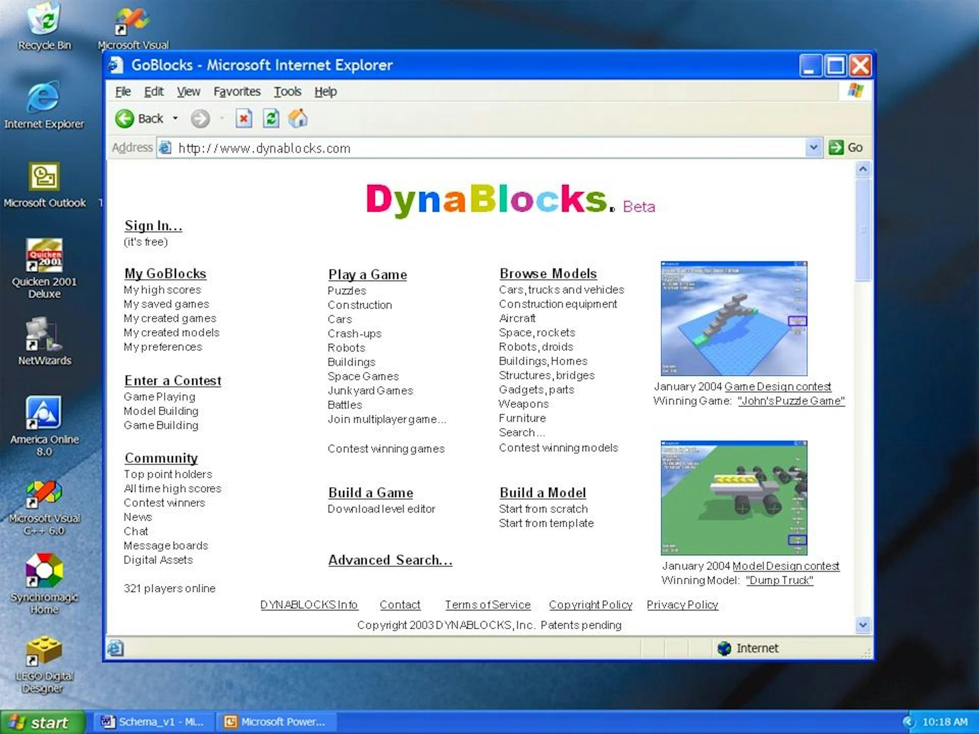 A screenshot of DynaBlocks aka Roblox