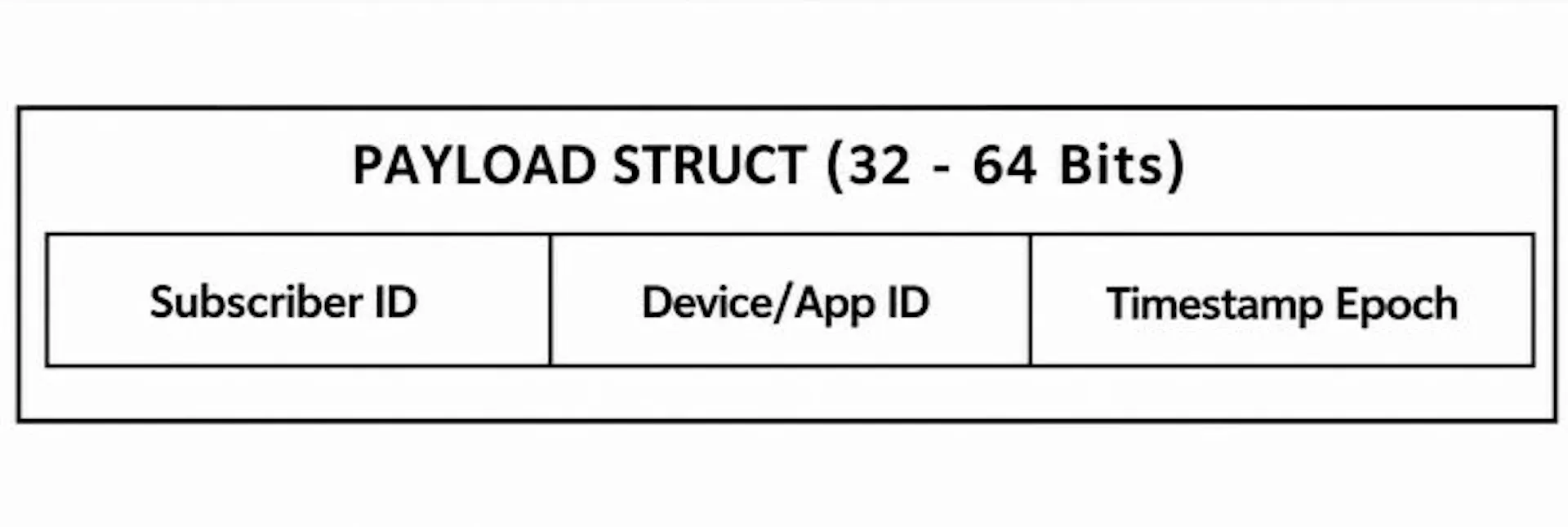 The structure of a hidden watermark payload: How 32 to 64 bits of data pack subscriber, device, and timestamp details into the video.